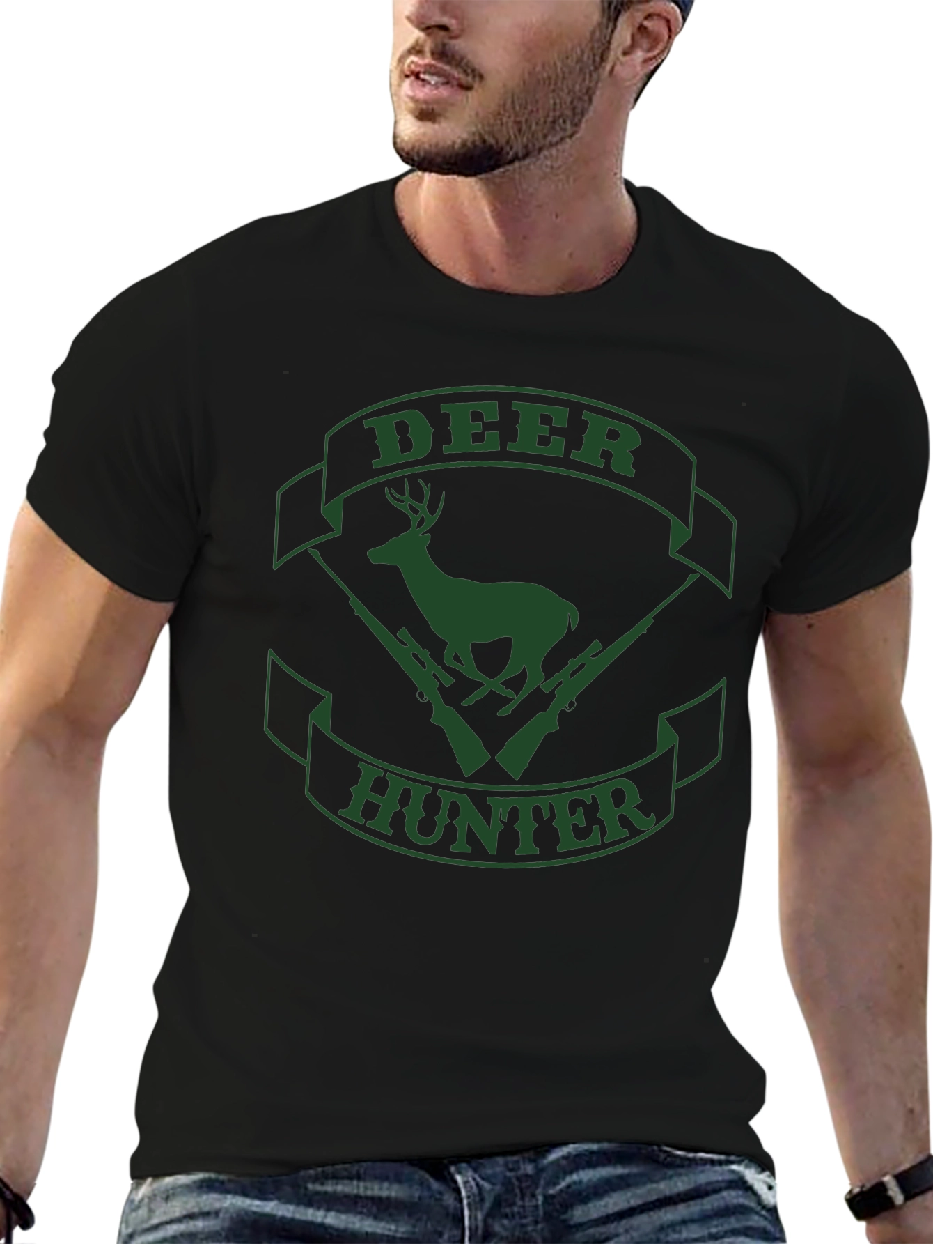 Deer Hunter Graphic T-Shirt - Classic Hunting Tee