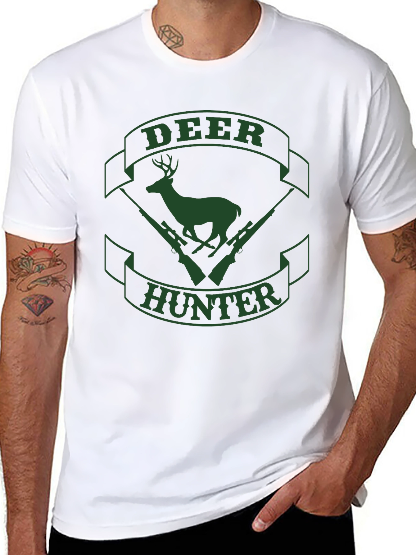 Deer Hunter Graphic T-Shirt - Classic Hunting Tee