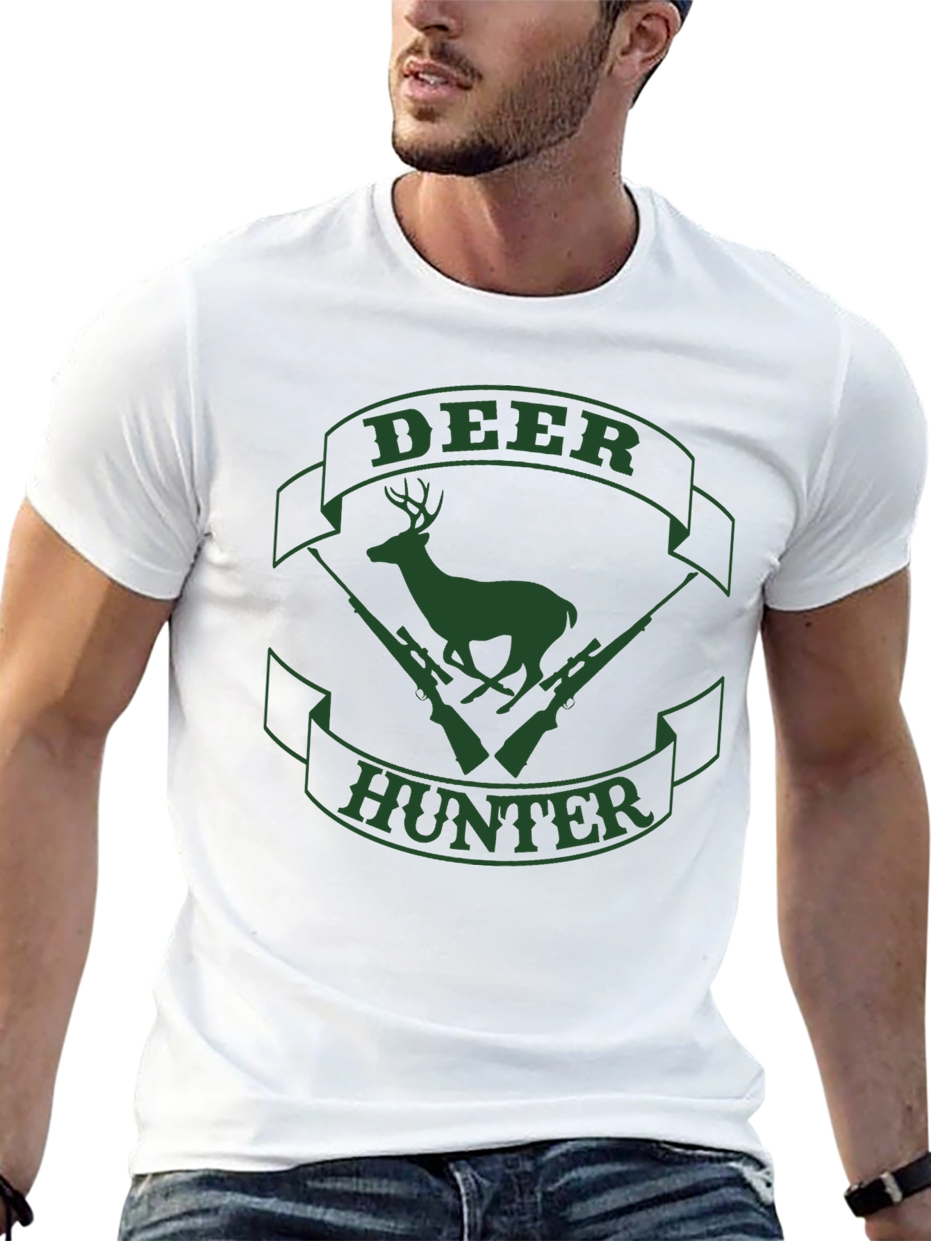 Deer Hunter Graphic T-Shirt - Classic Hunting Tee