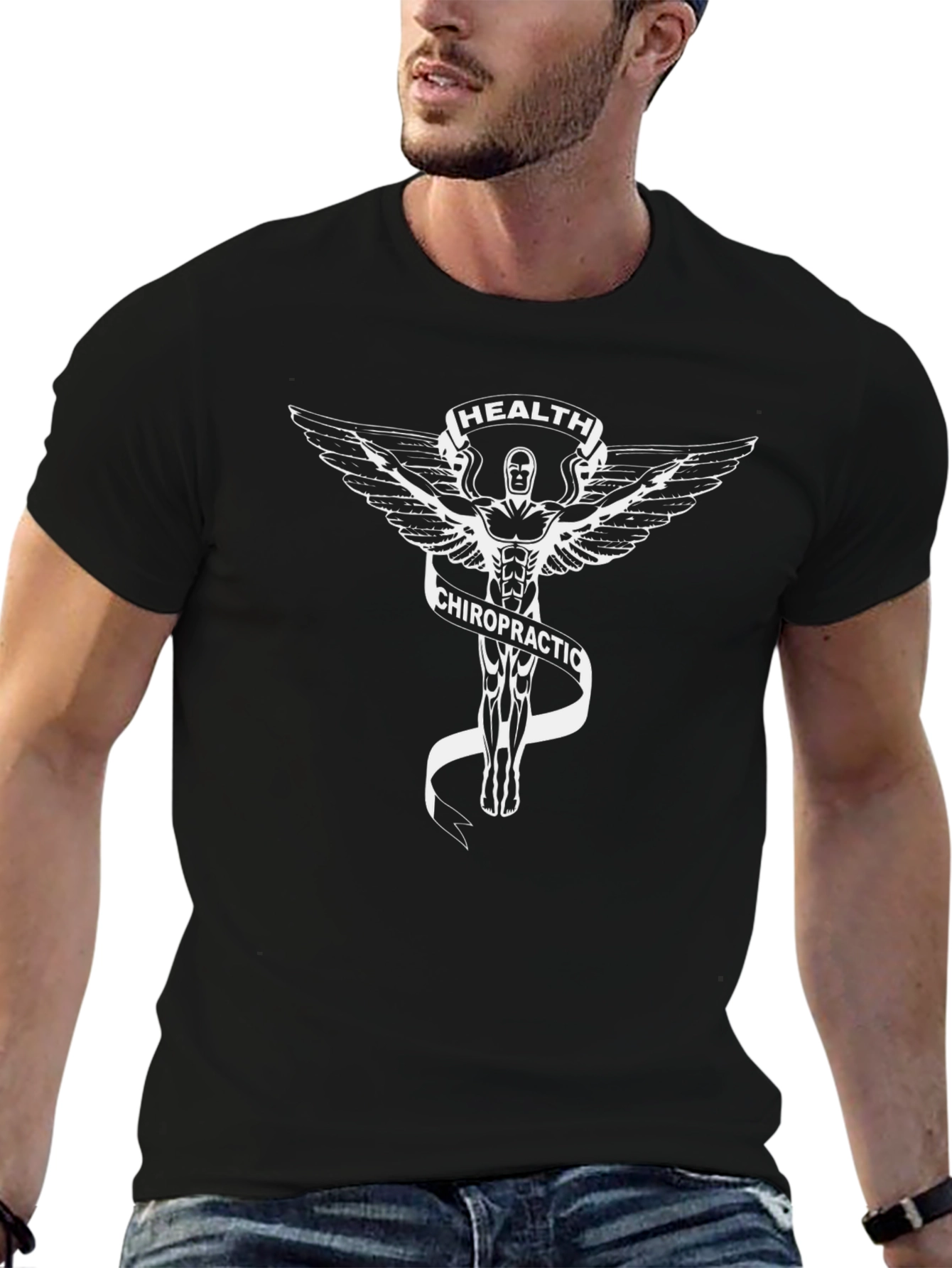 Chiropractic Health Symbol Graphic T-Shirt