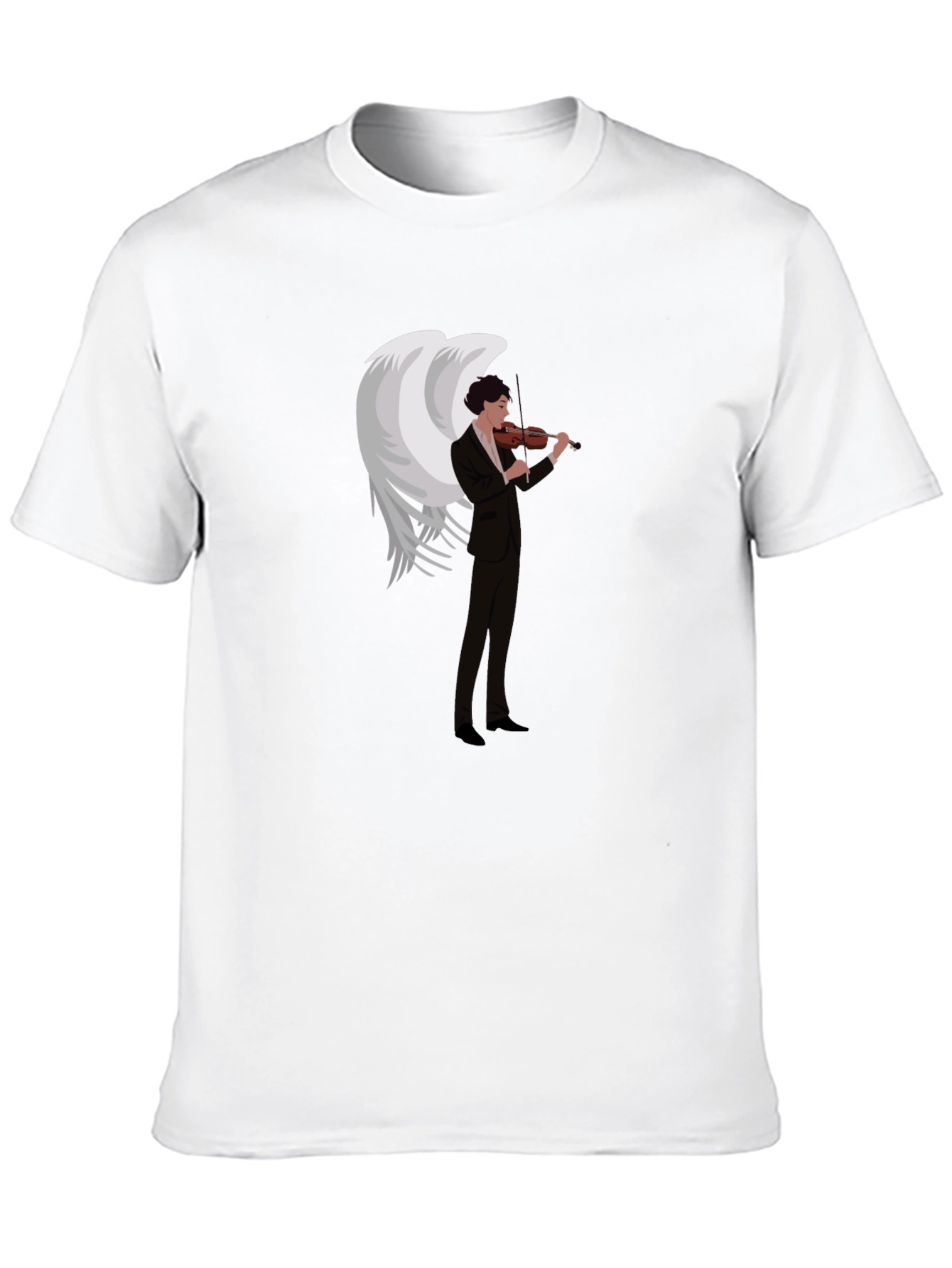 Angel Violinist Graphic Tee - Unique Music Lover Shirt