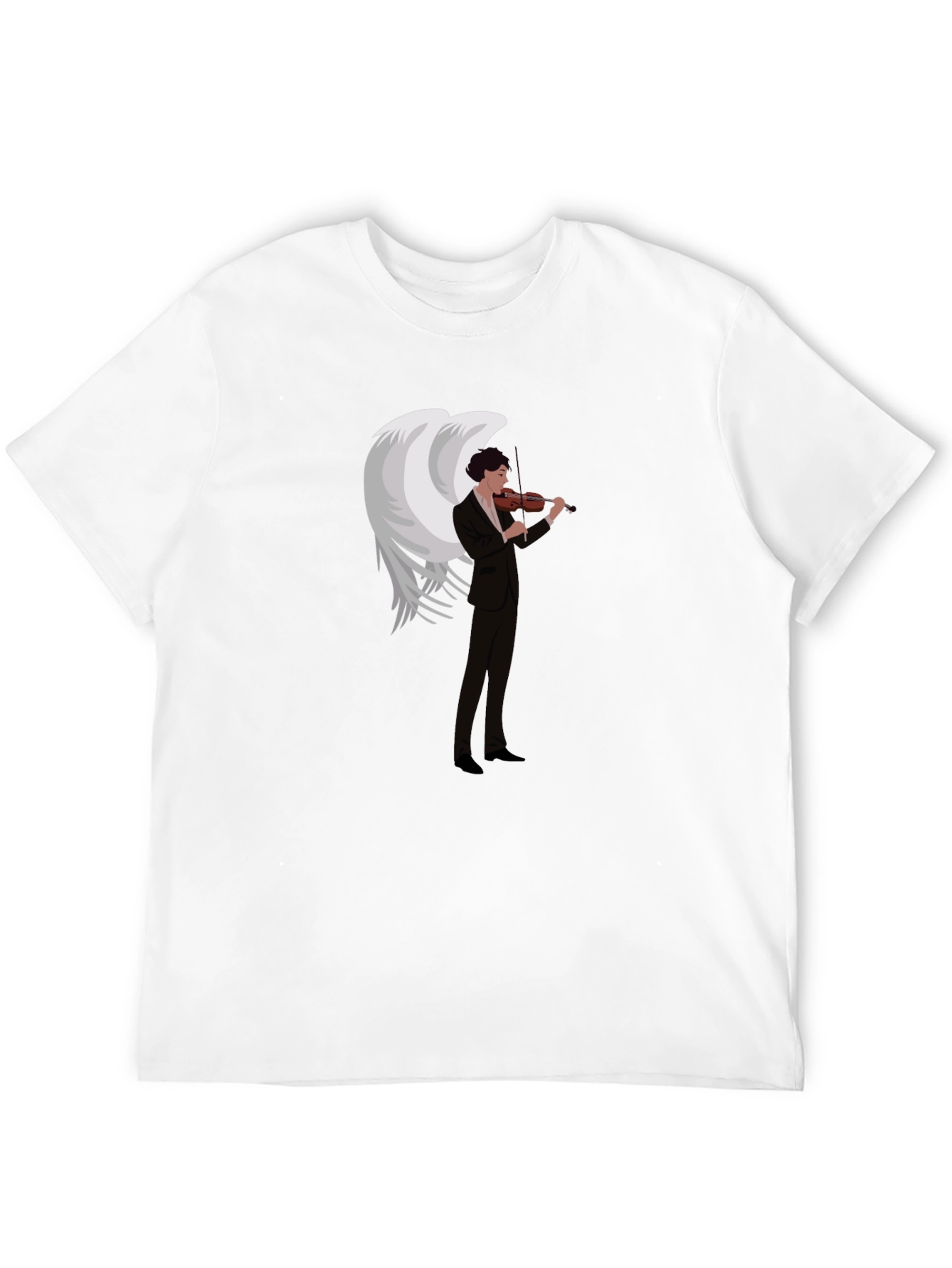 Angel Violinist Graphic Tee - Unique Music Lover Shirt