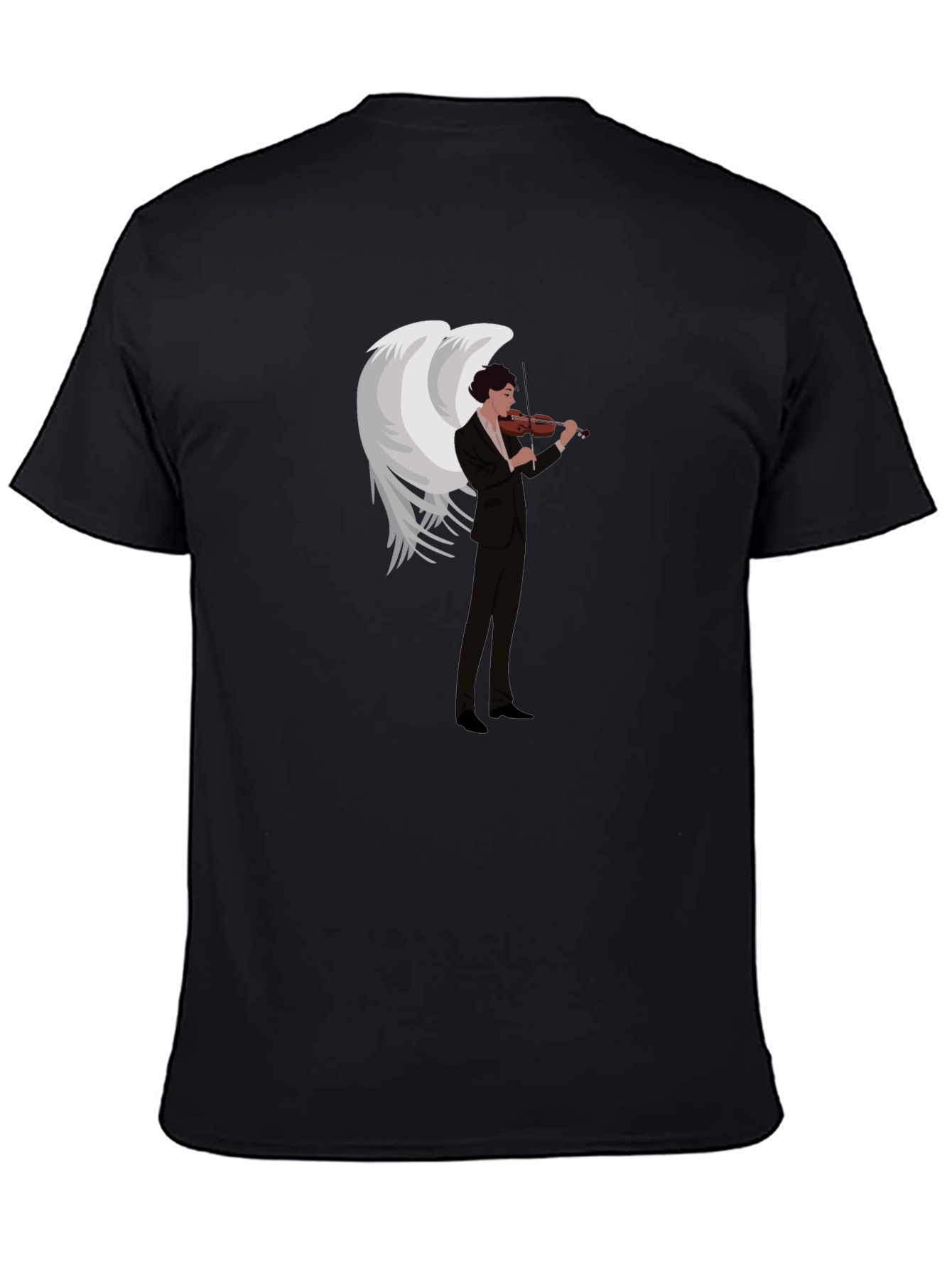 Angel Violinist Graphic Tee - Unique Music Lover Shirt