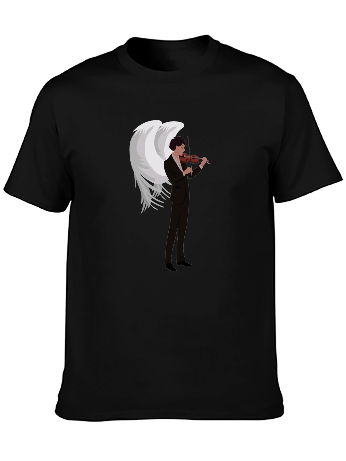 Angel Violinist Graphic Tee - Unique Music Lover Shirt