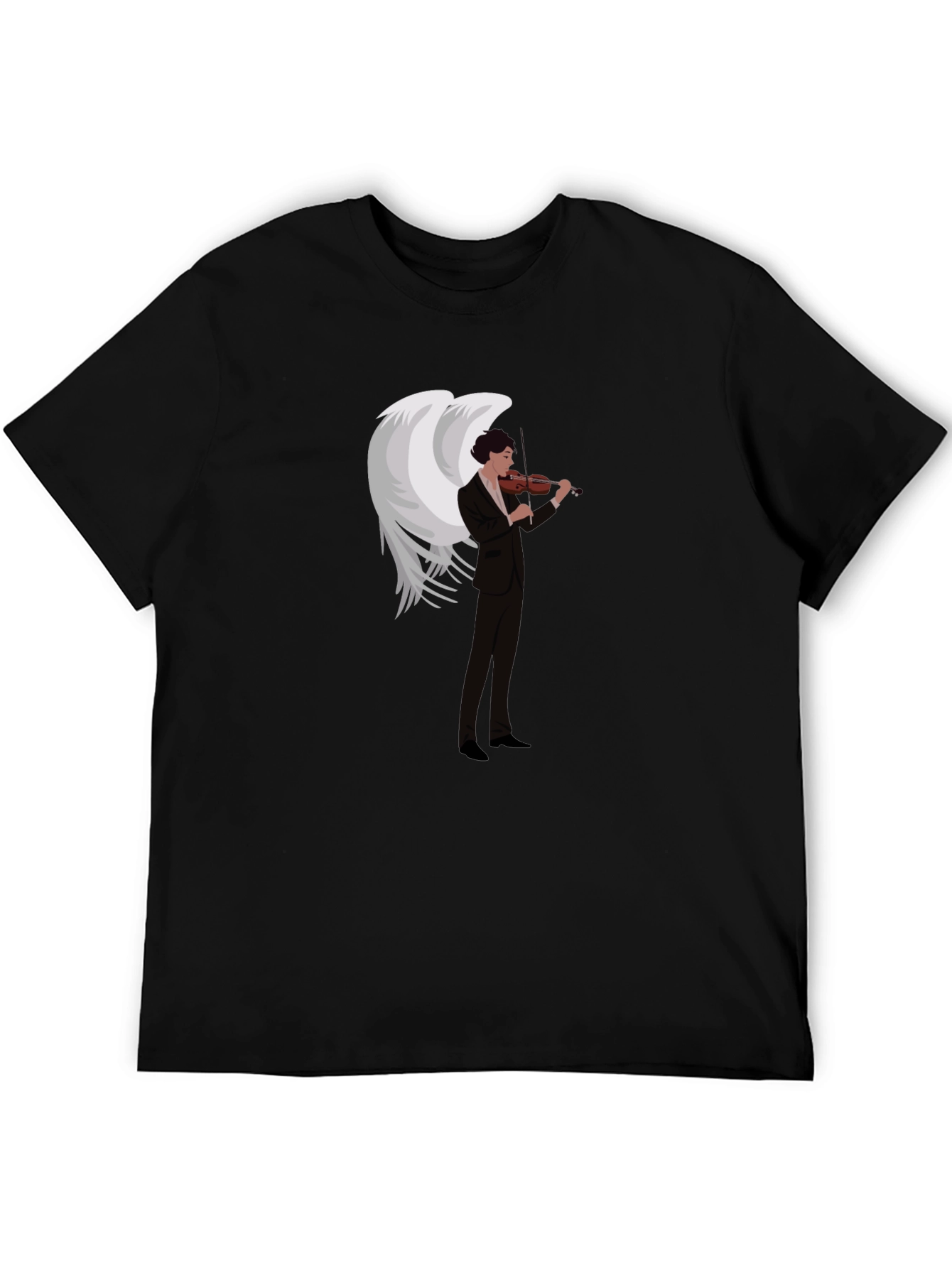 Angel Violinist Graphic Tee - Unique Music Lover Shirt