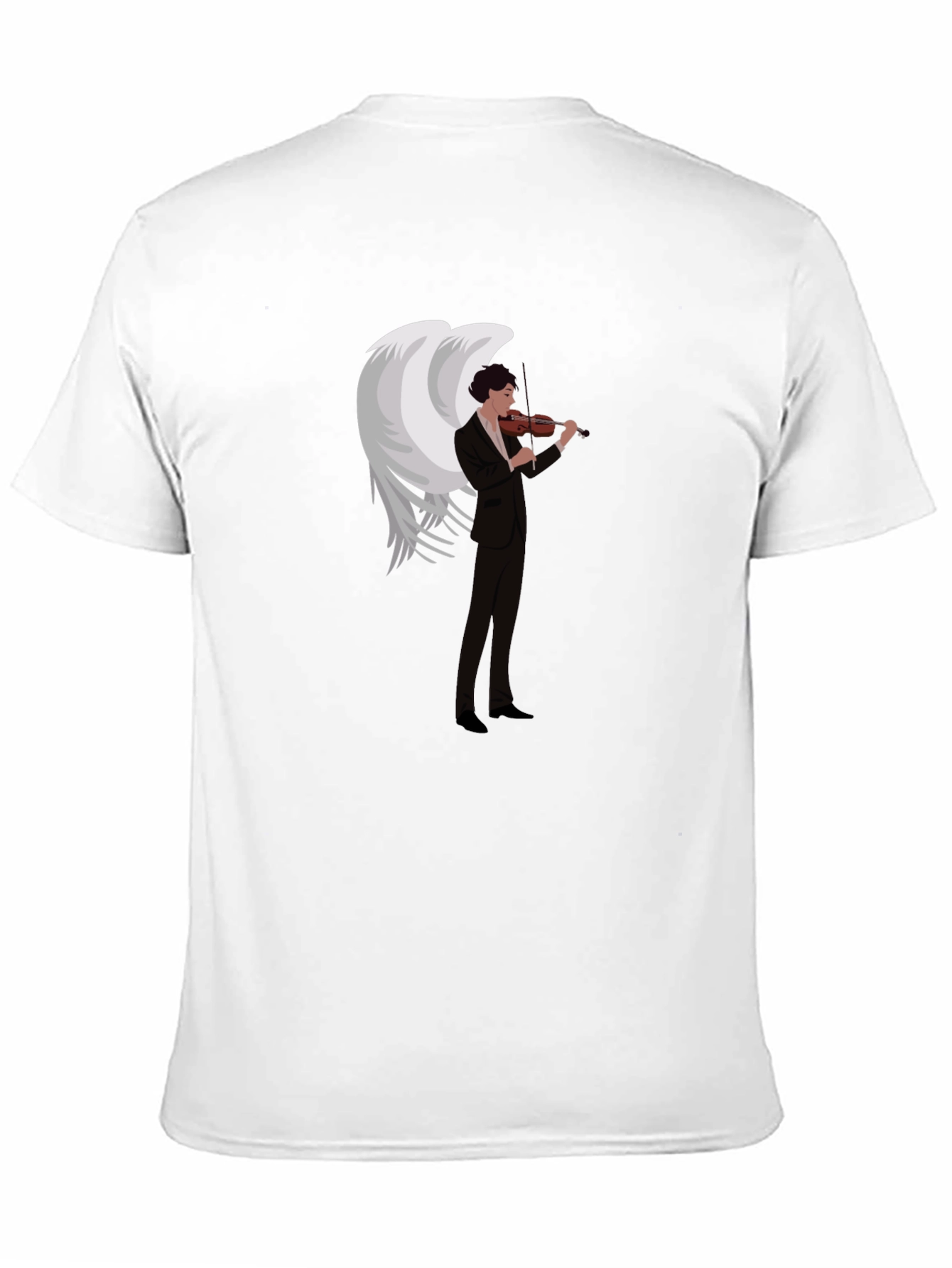 Angel Violinist Graphic Tee - Unique Music Lover Shirt