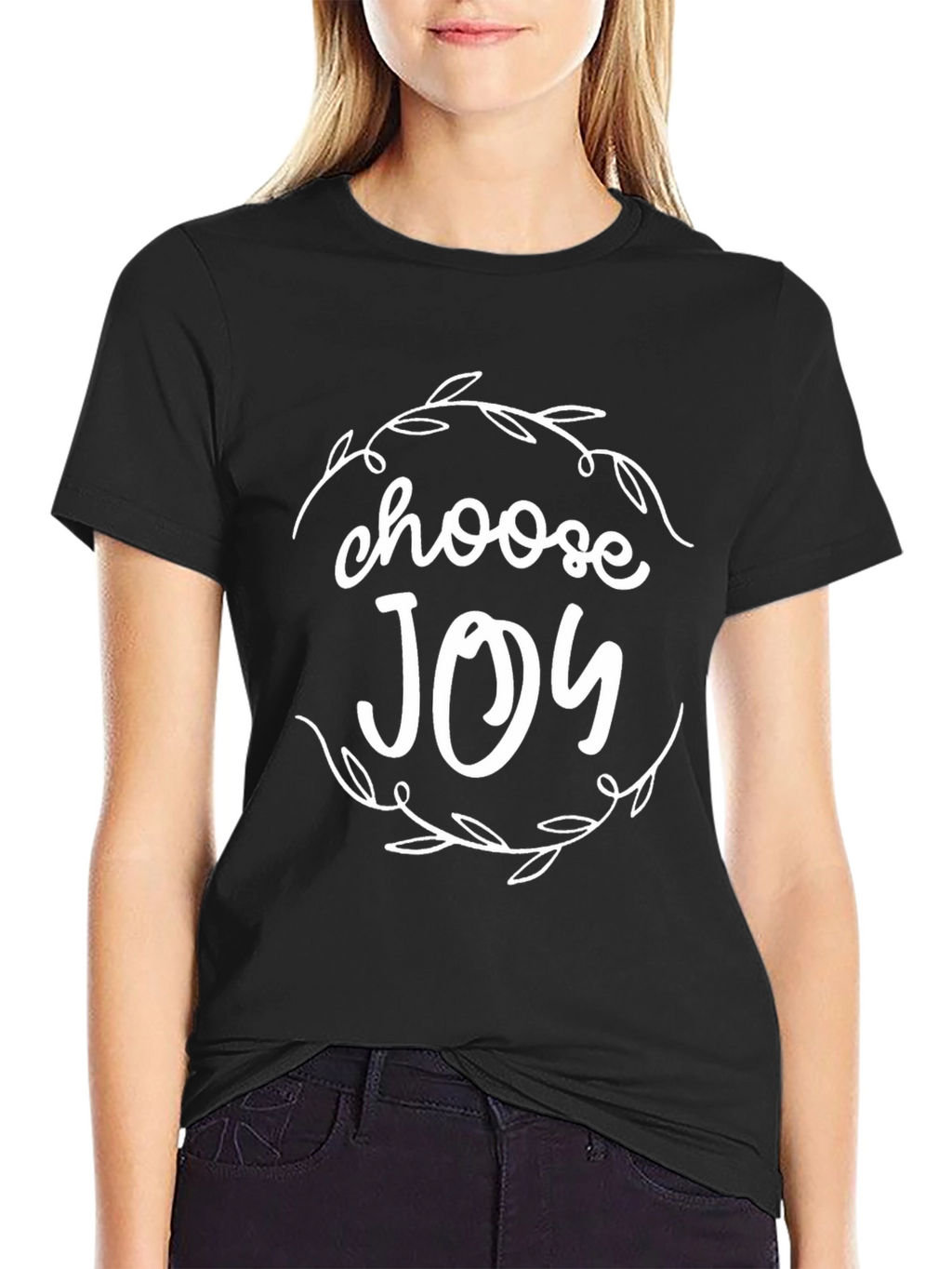 Choose Joy Black Graphic Tee