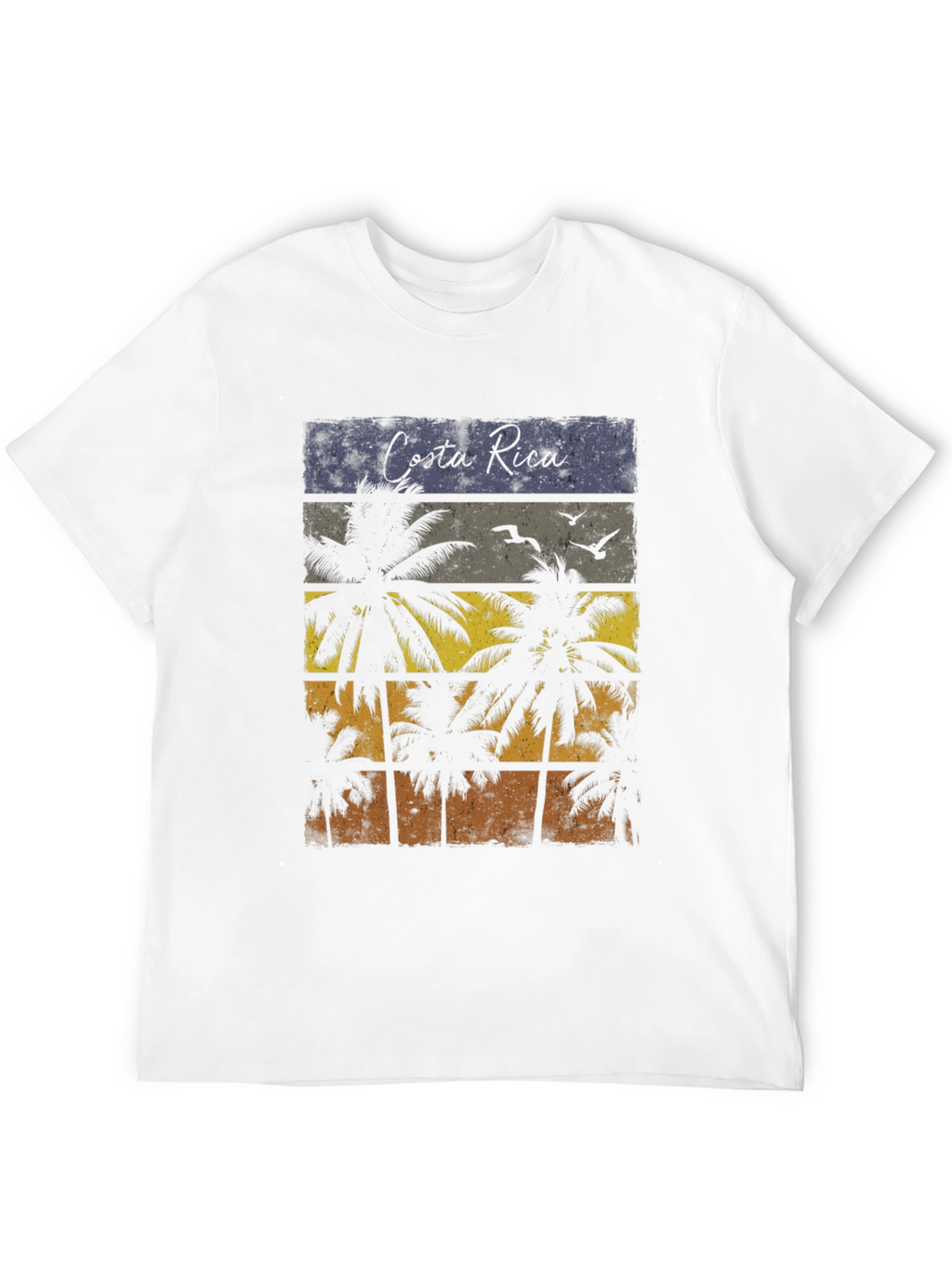 Costa Rica Palms Retro T-Shirt
