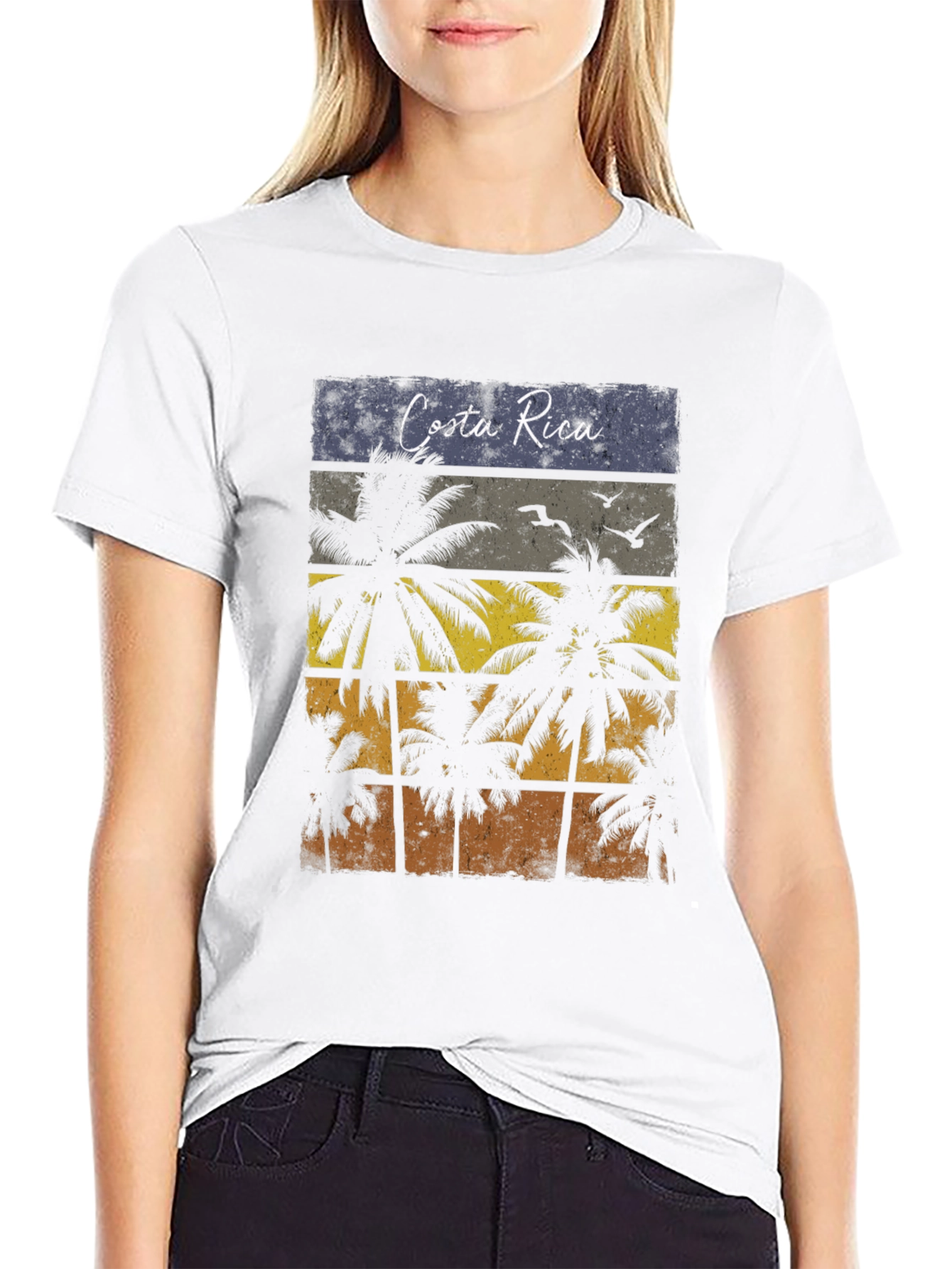 Costa Rica Palms Retro T-Shirt