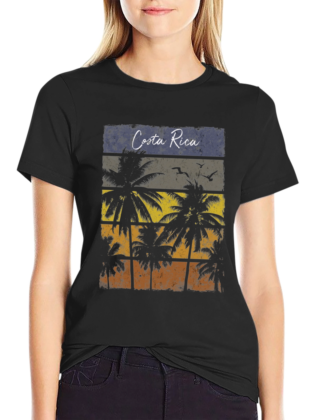 Costa Rica Palms Retro T-Shirt