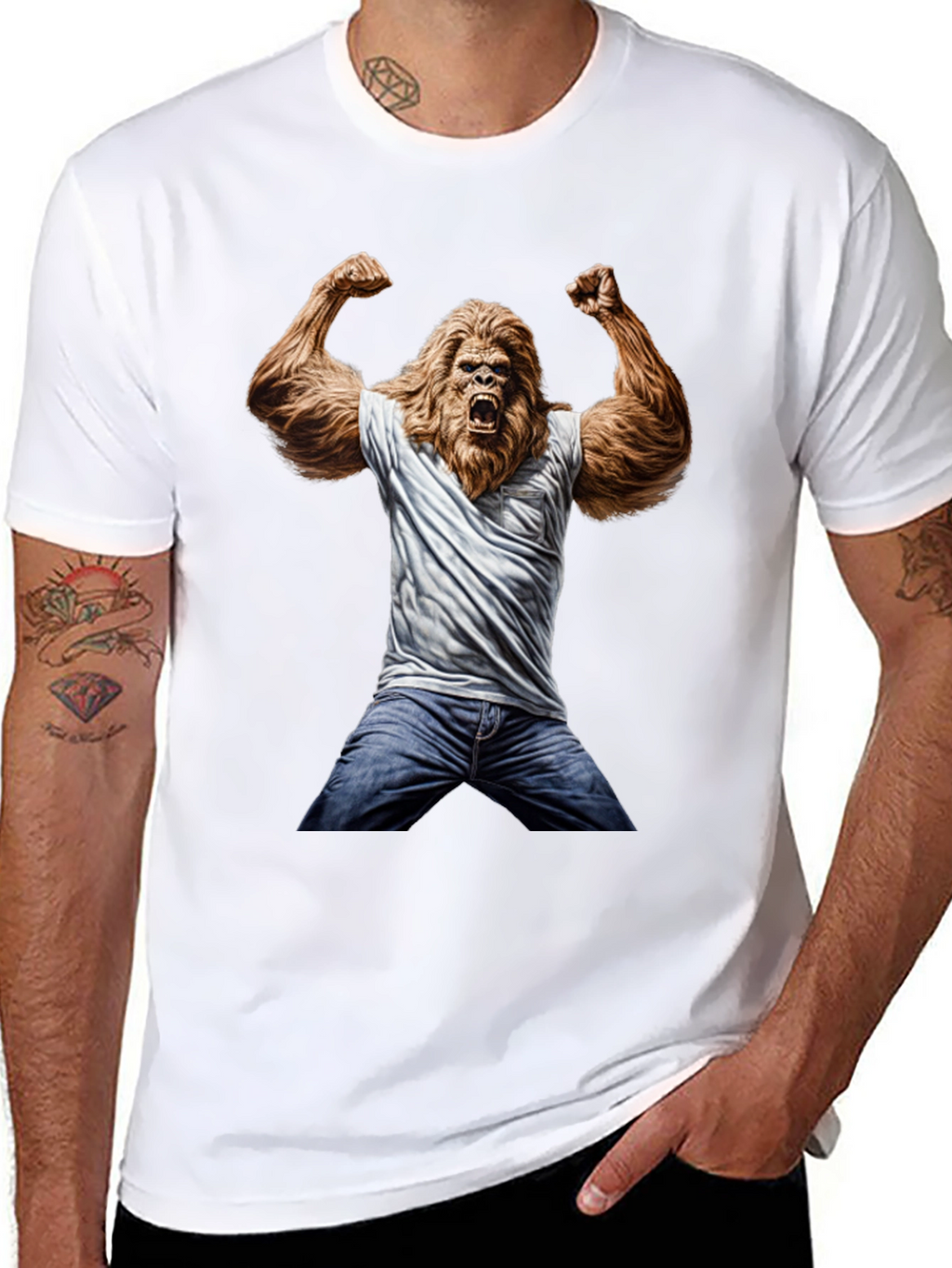 Bigfoot Graphic Tee - Funny Novelty Shirt
