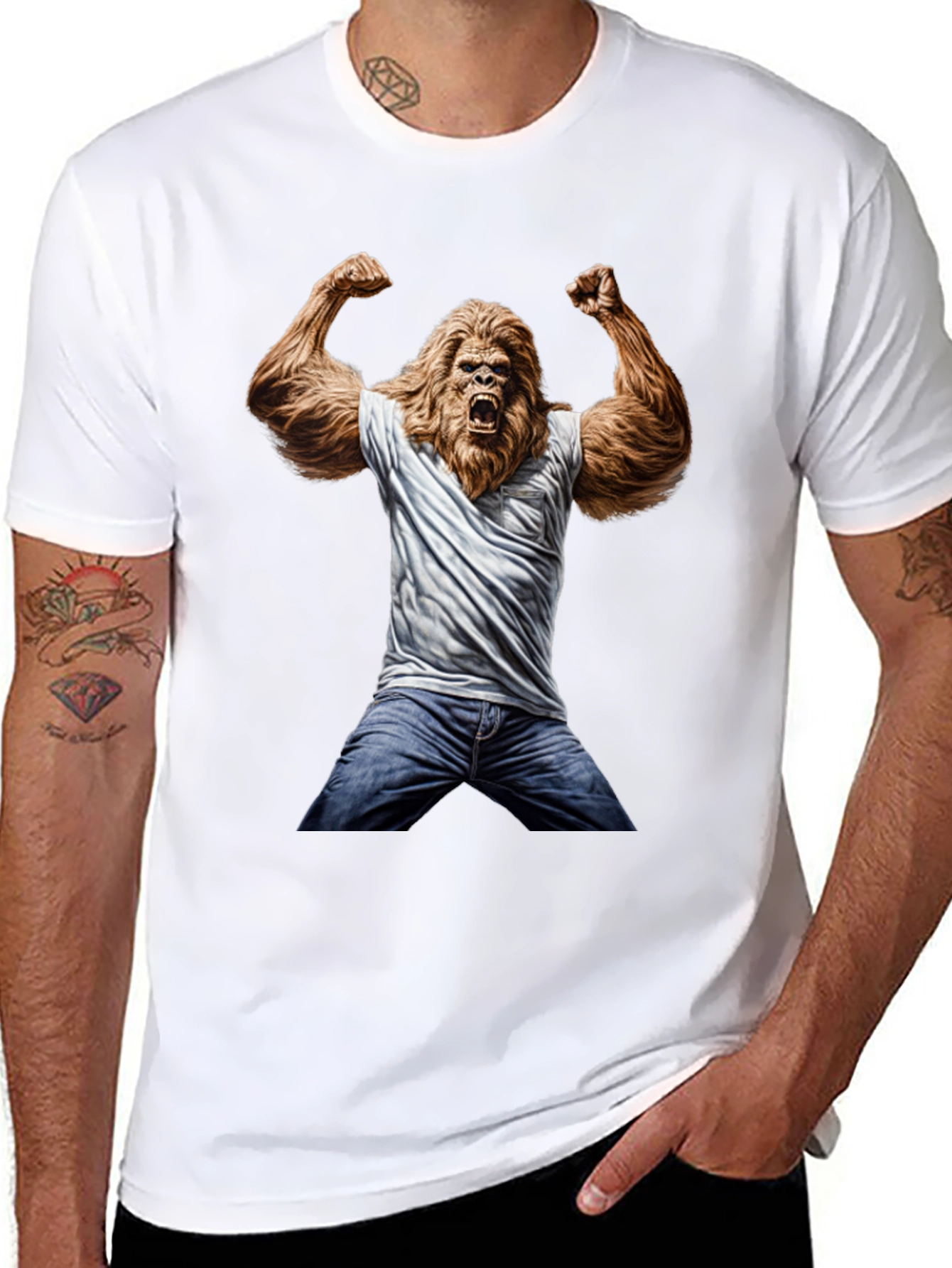 Bigfoot Graphic Tee - Funny Novelty Shirt