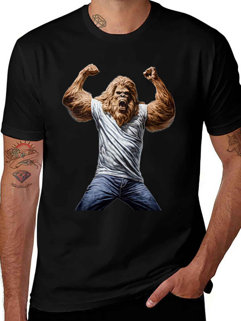 Bigfoot Graphic Tee - Funny Novelty Shirt