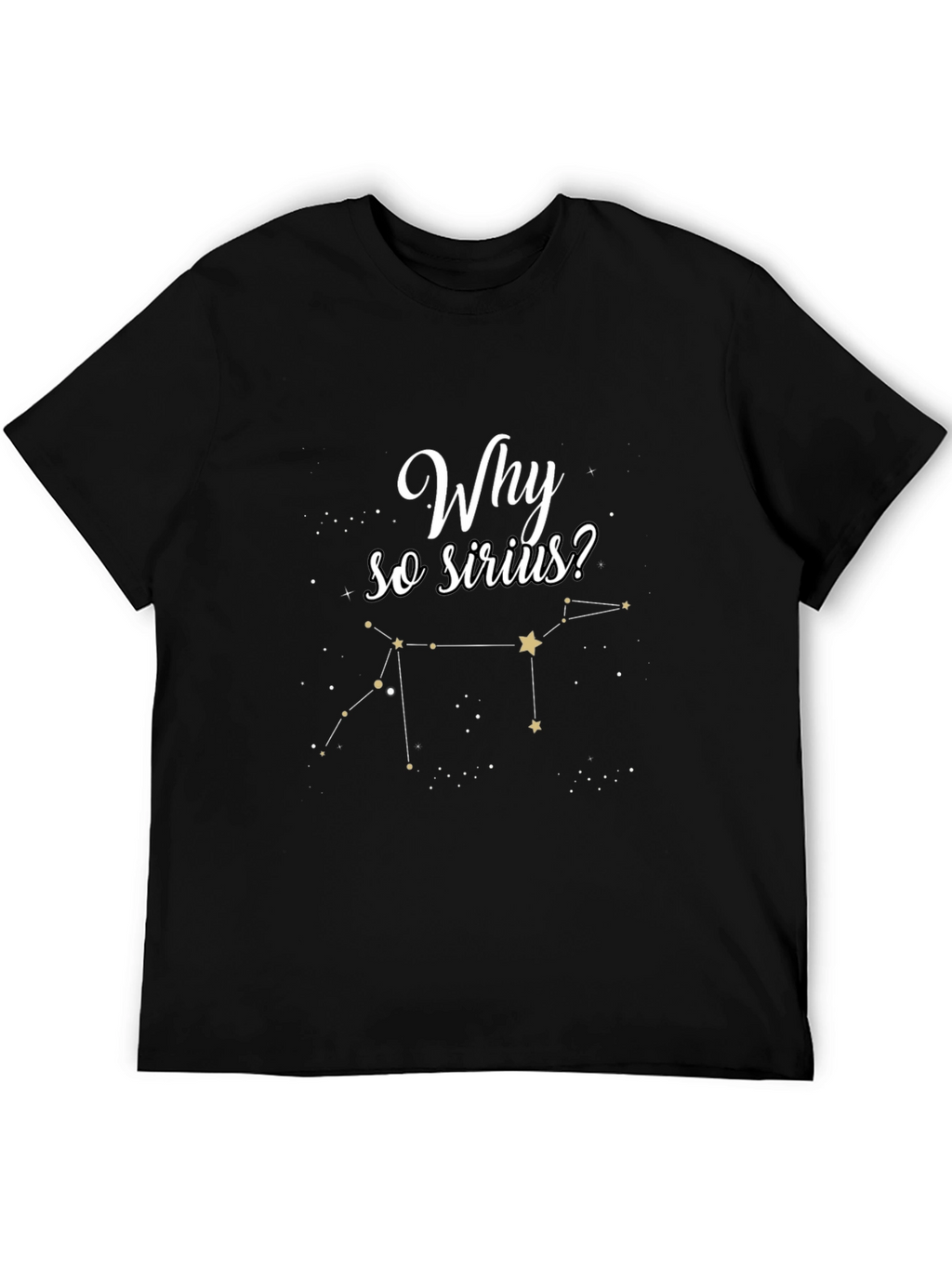 Why So Sirius? Black Graphic Tee