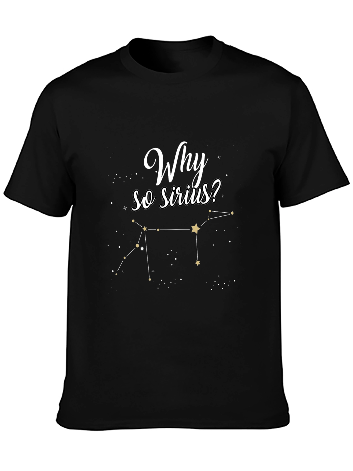 Why So Sirius? Black Graphic Tee