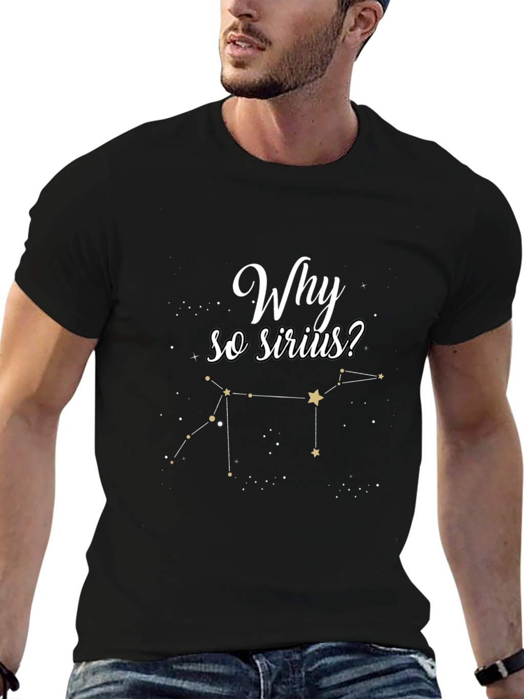 Why So Sirius? Black Graphic Tee