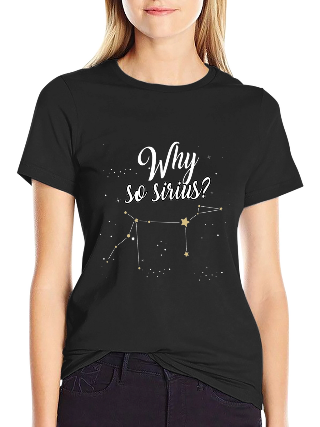 Why So Sirius? Black Graphic Tee