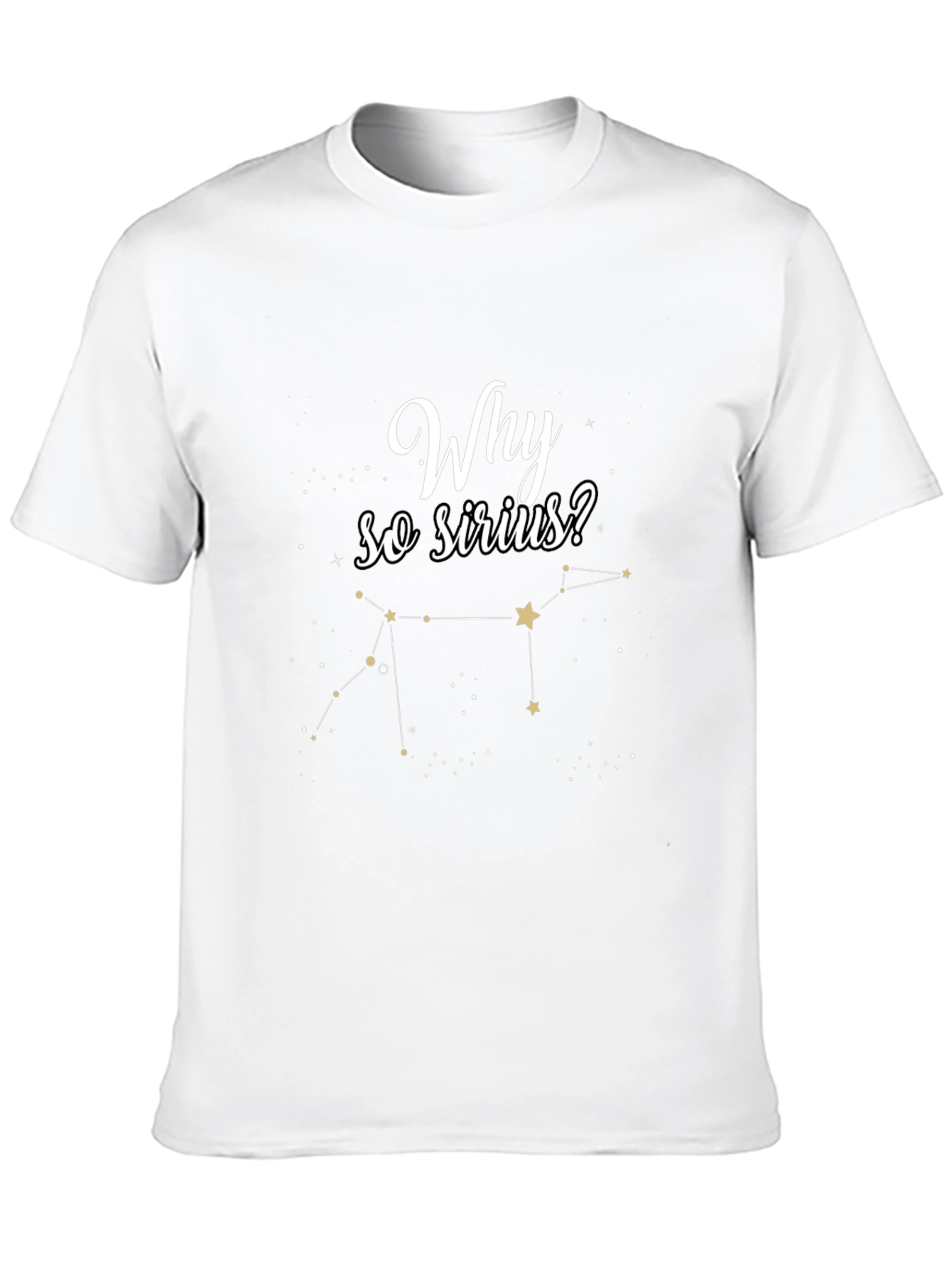 Why So Sirius? Black Graphic Tee