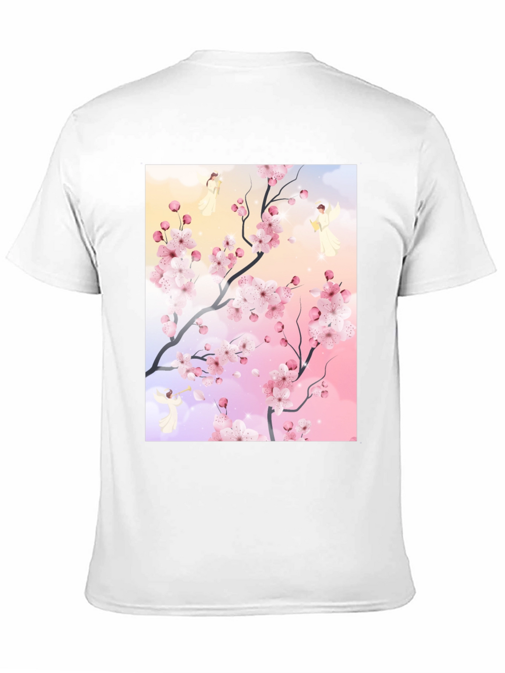 Blossom Branch Angel Graphic Tee