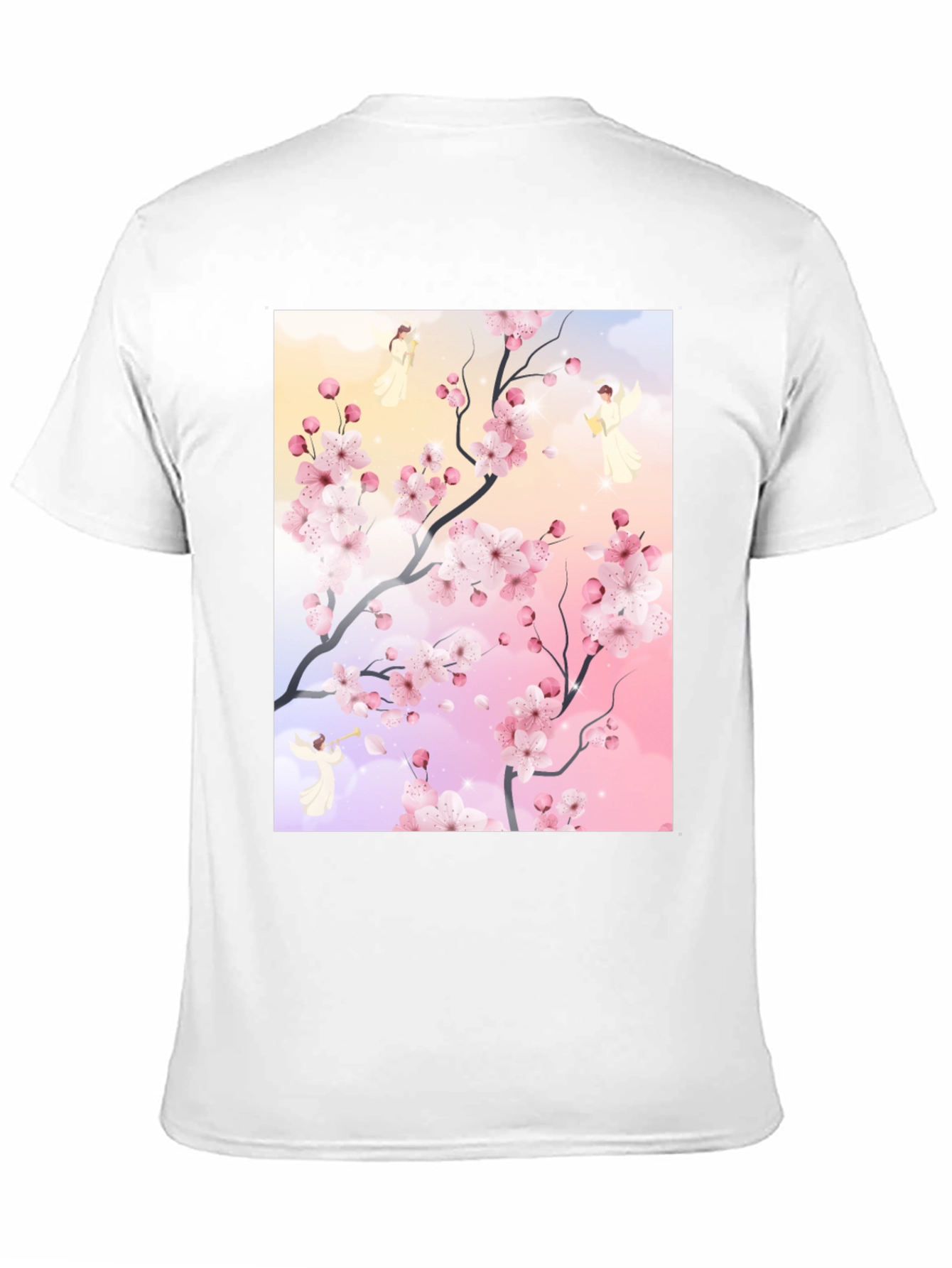 Blossom Branch Angel Graphic Tee