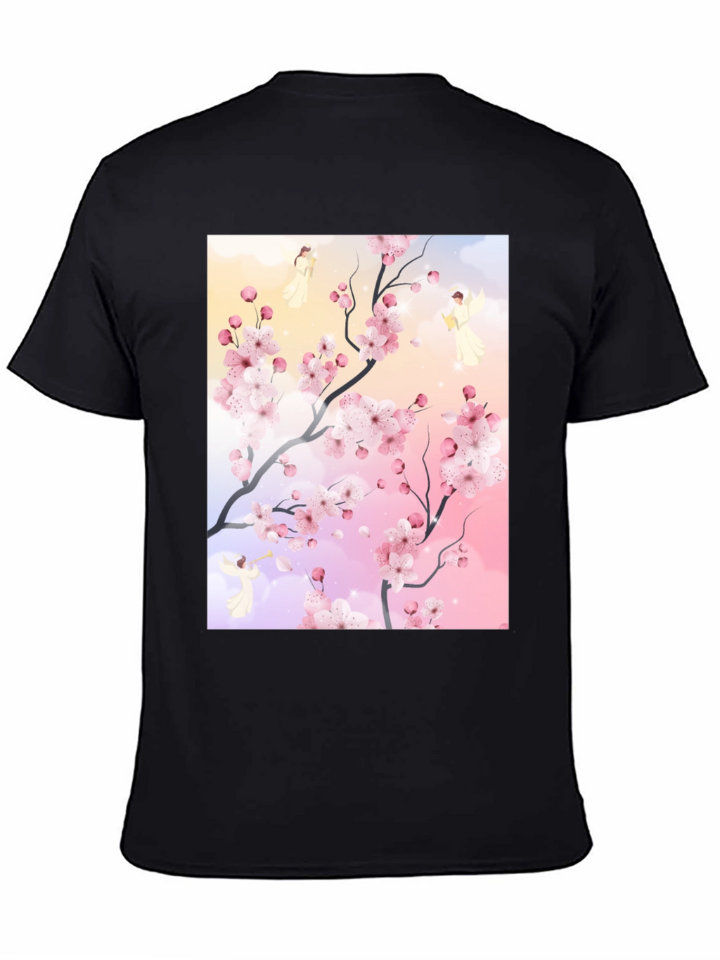 Blossom Branch Angel Graphic Tee