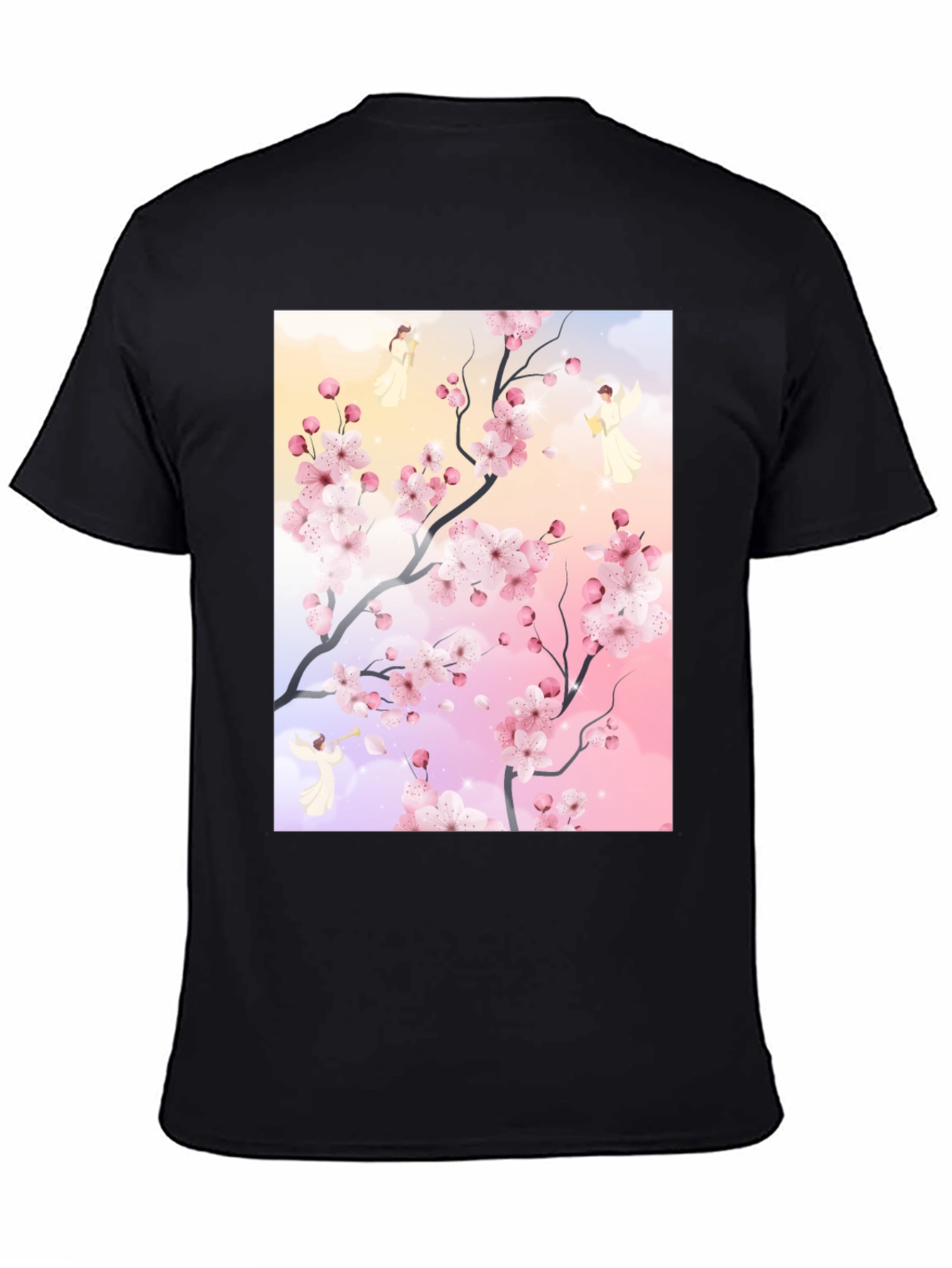 Blossom Branch Angel Graphic Tee
