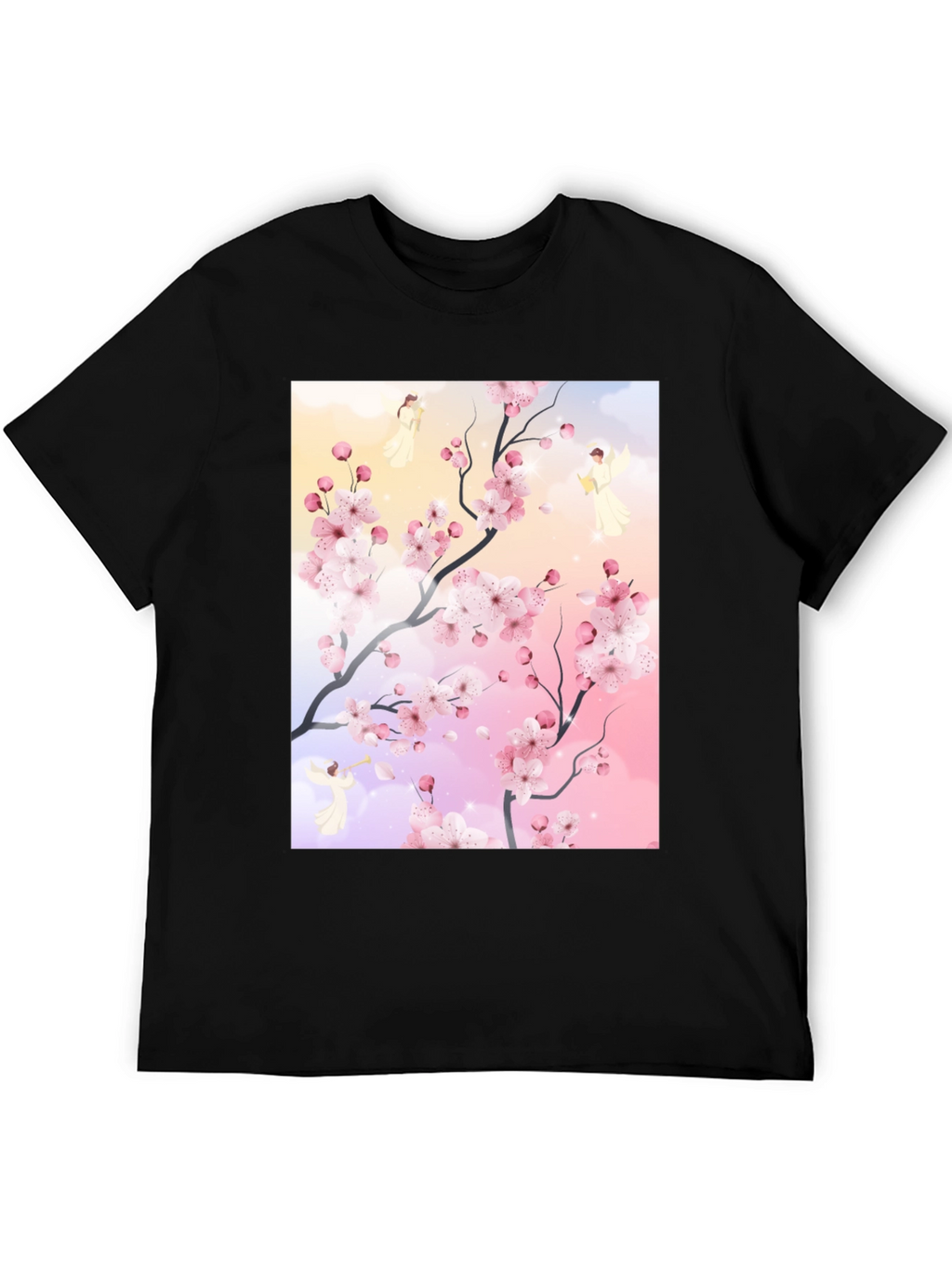Blossom Branch Angel Graphic Tee