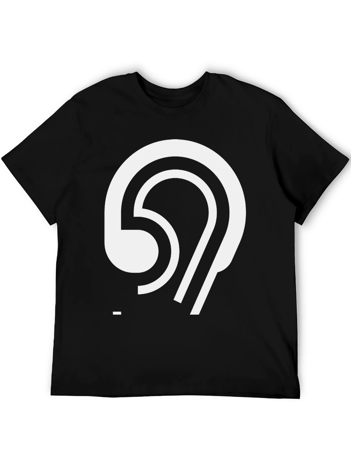 Abstract Graphic Tee - Modern Black T-Shirt