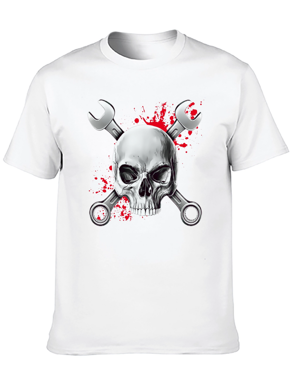Skull & Wrenches Graphic Black T-Shirt