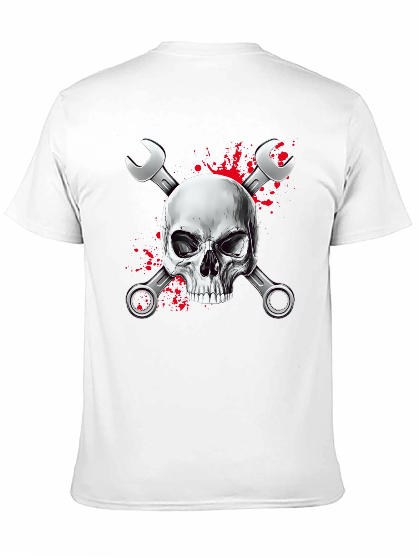 Skull & Wrenches Graphic Black T-Shirt