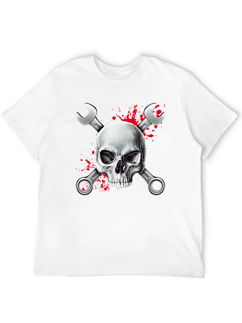 Skull & Wrenches Graphic Black T-Shirt
