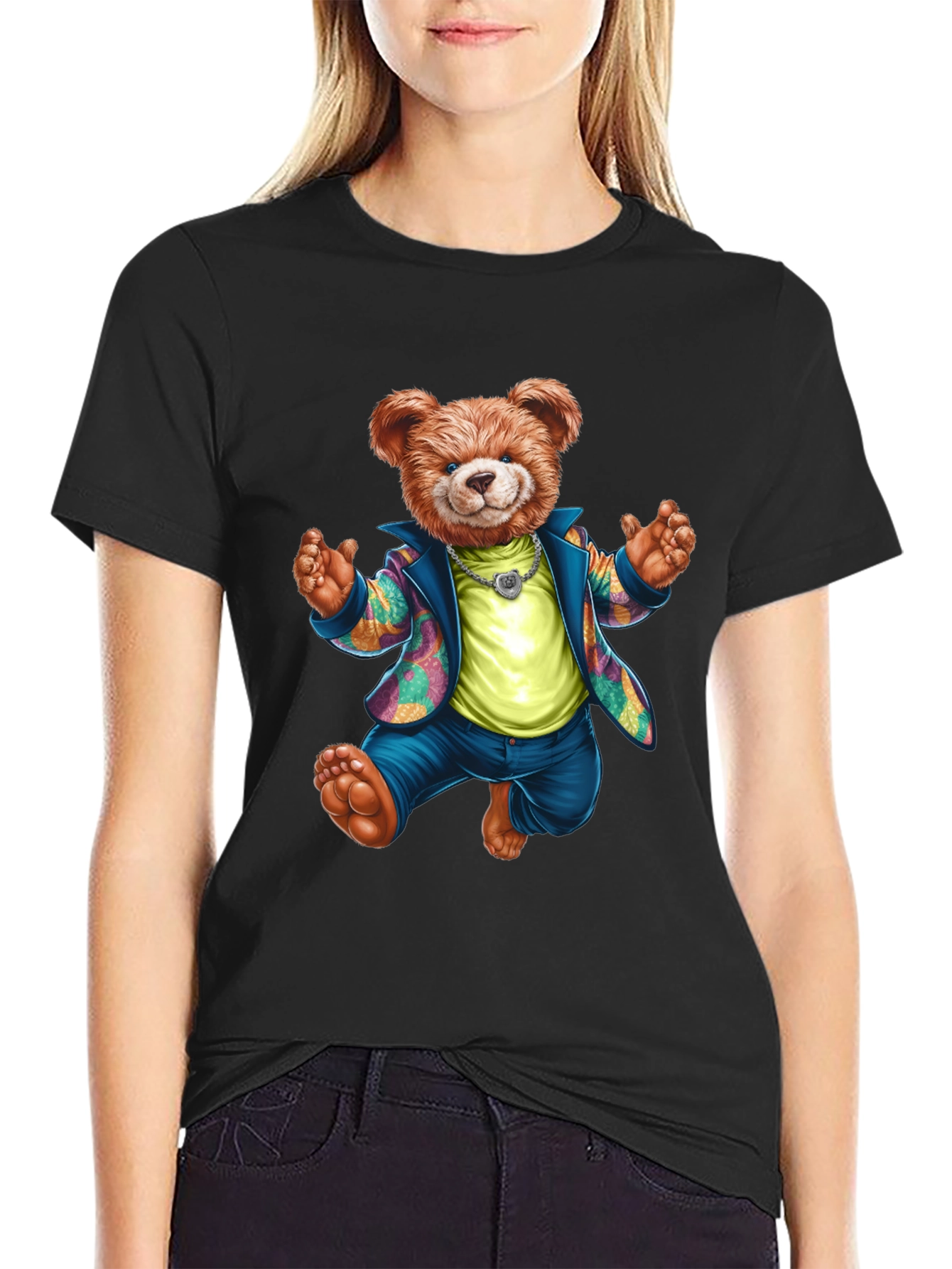 Cool Teddy Bear Graphic Tee - Stylish & Fun!