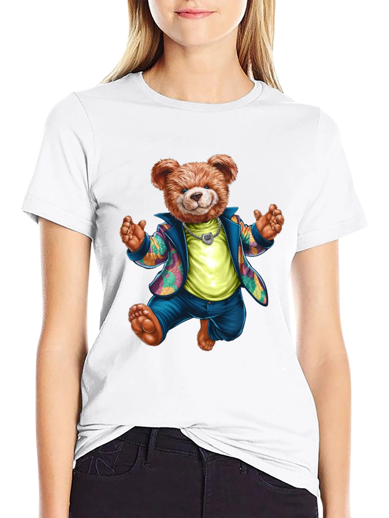 Cool Teddy Bear Graphic Tee - Stylish & Fun!