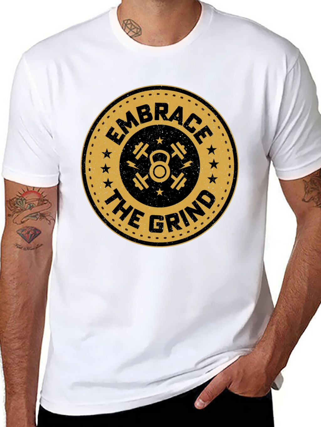Embrace the Grind T-Shirt | Gym Motivation