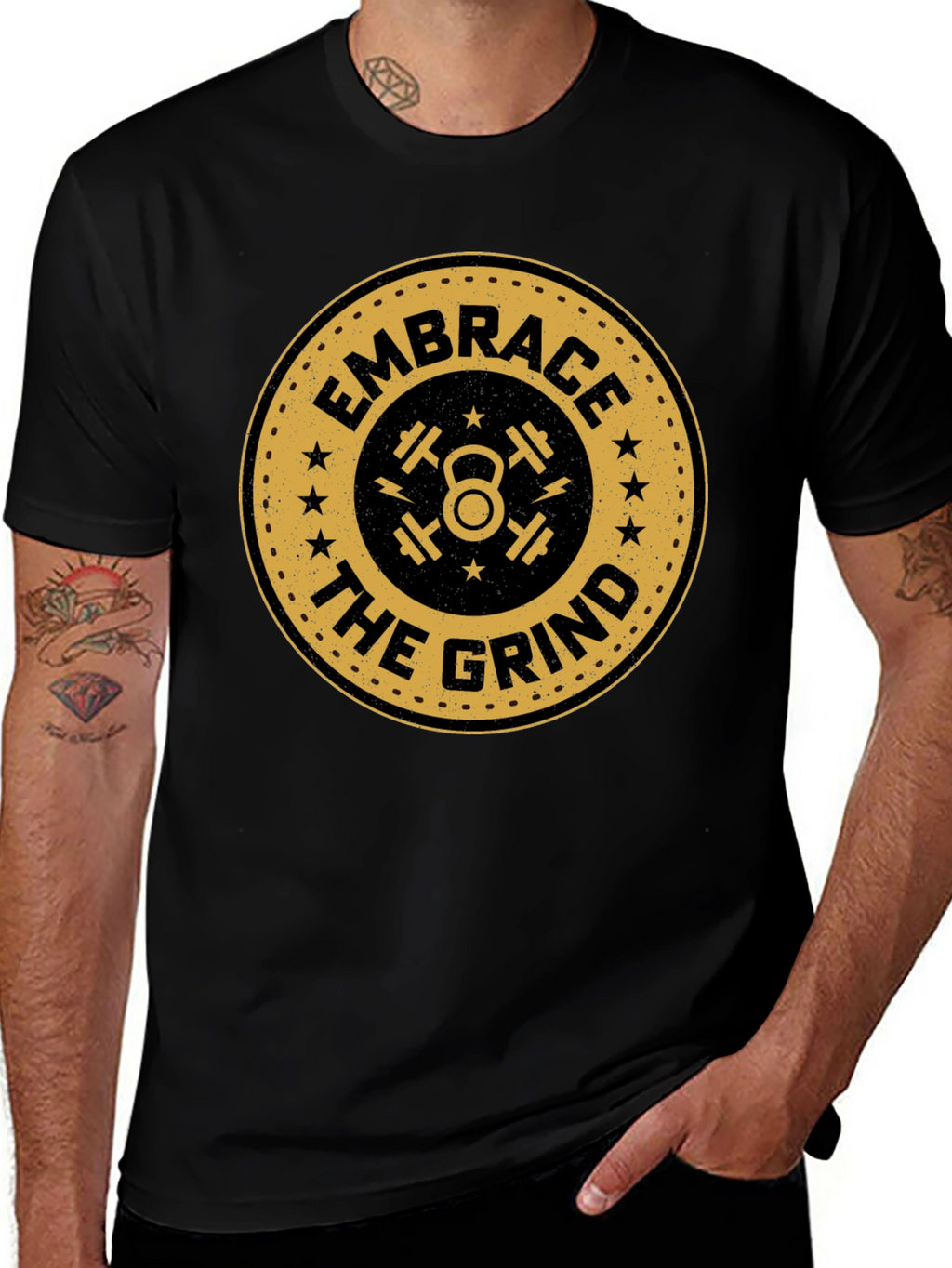 Embrace the Grind T-Shirt | Gym Motivation