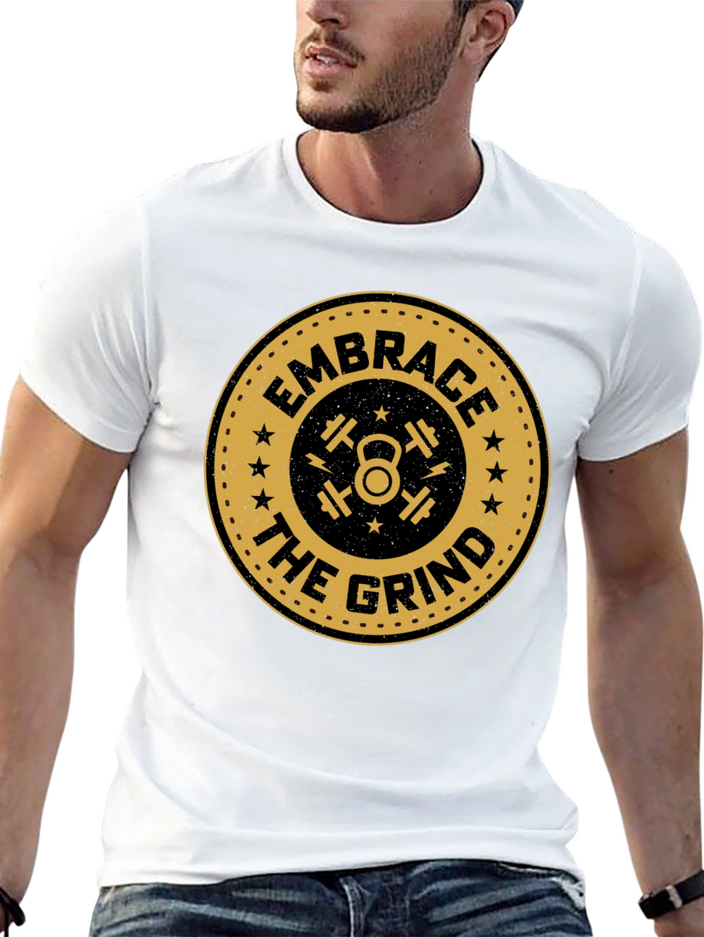 Embrace the Grind T-Shirt | Gym Motivation