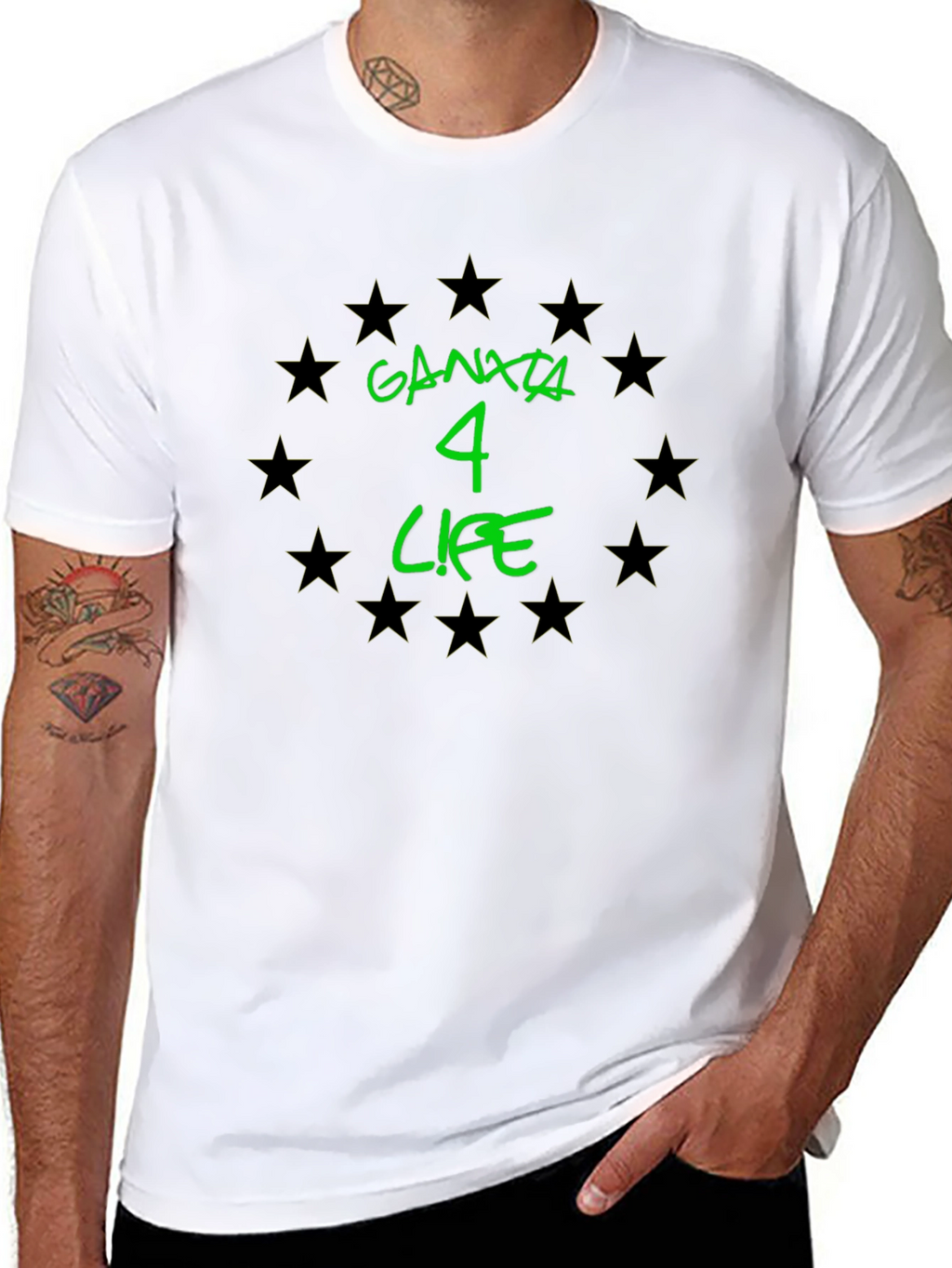 Ganxta 4 Life Graphic Tee - Black