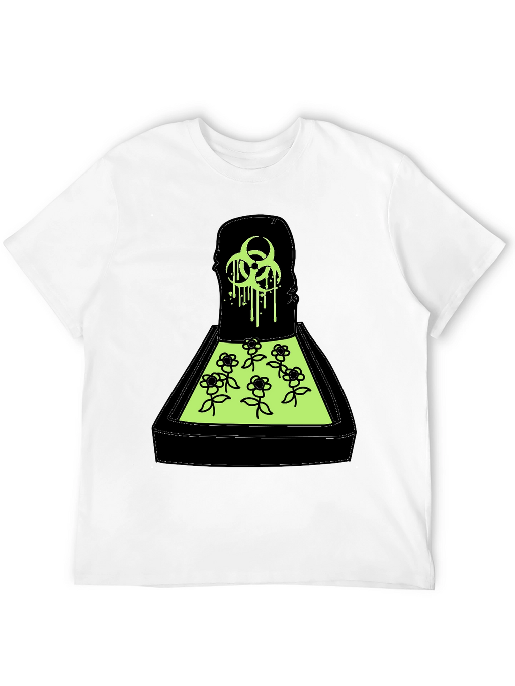 Biohazard Flower Bed Graphic T-Shirt