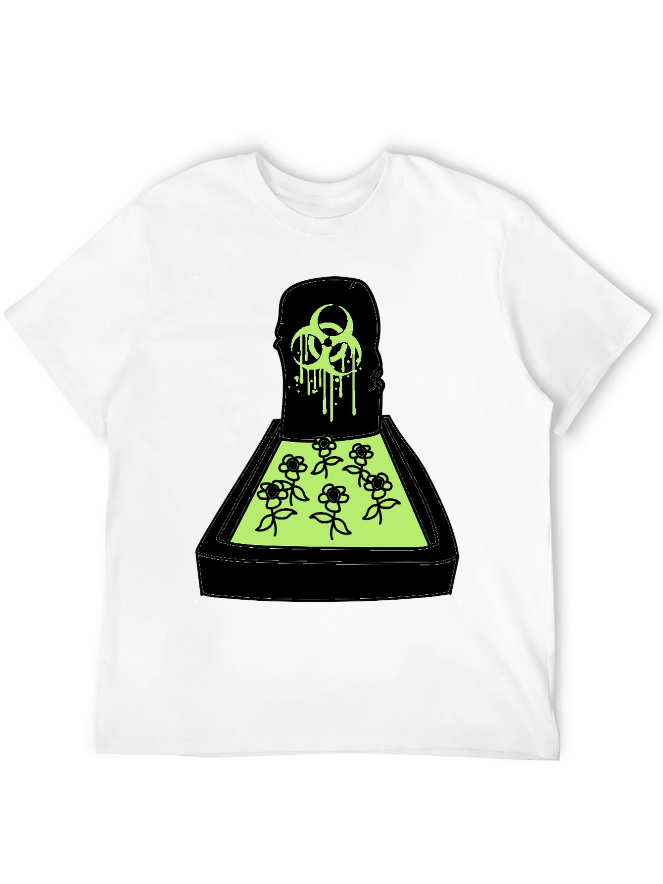 Biohazard Flower Bed Graphic T-Shirt
