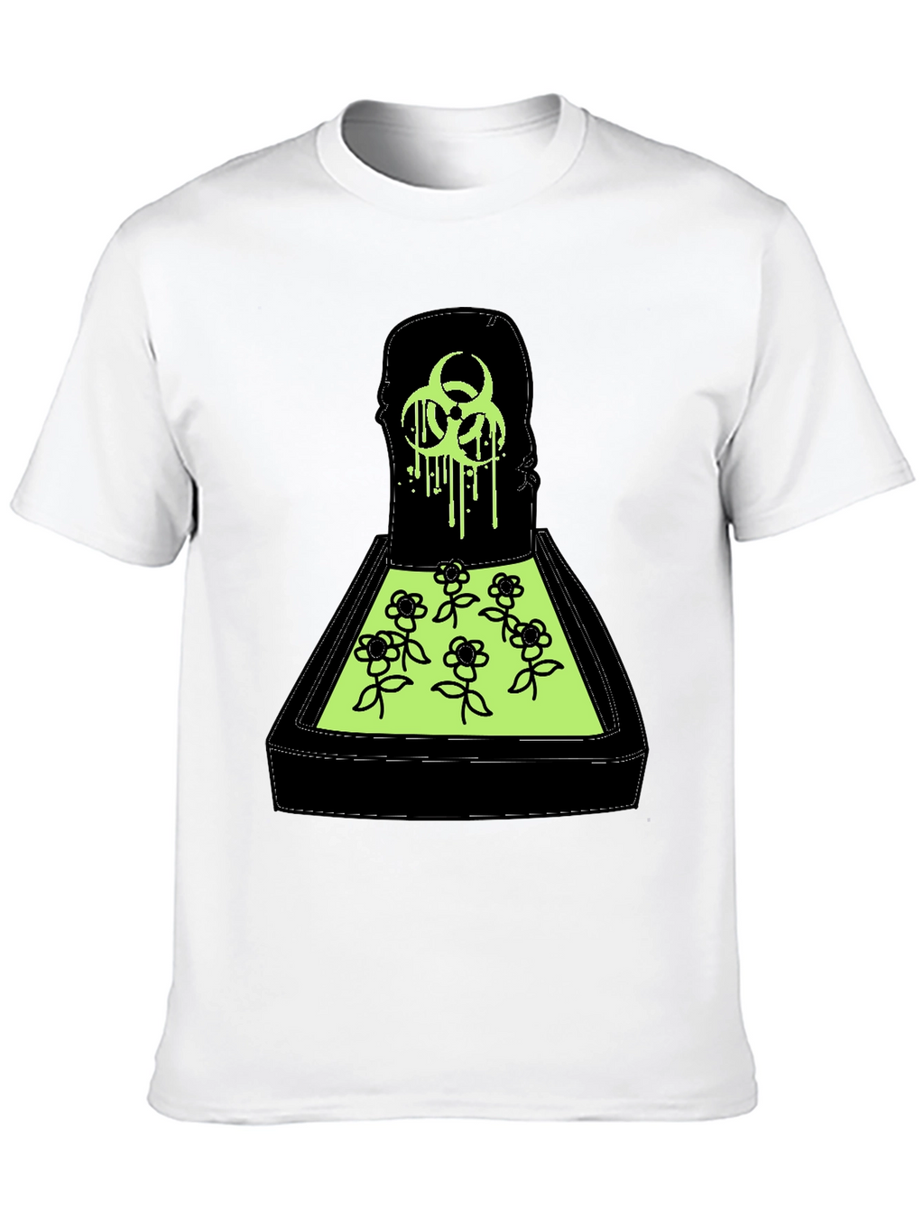 Biohazard Flower Bed Graphic T-Shirt