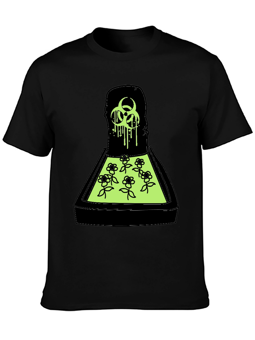 Biohazard Flower Bed Graphic T-Shirt