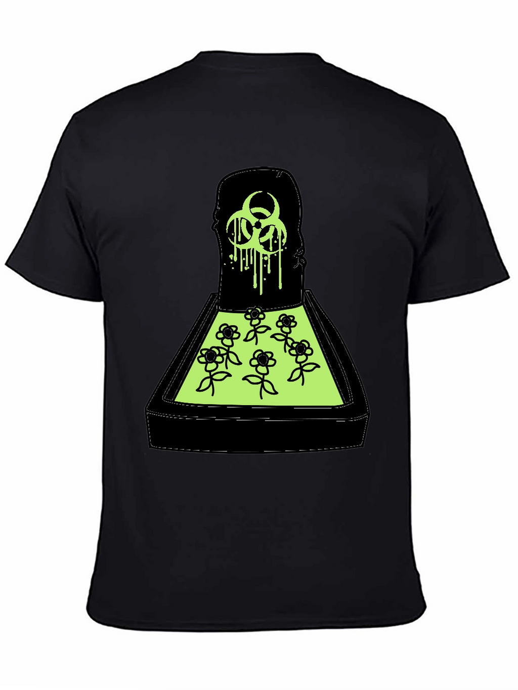 Biohazard Flower Bed Graphic T-Shirt