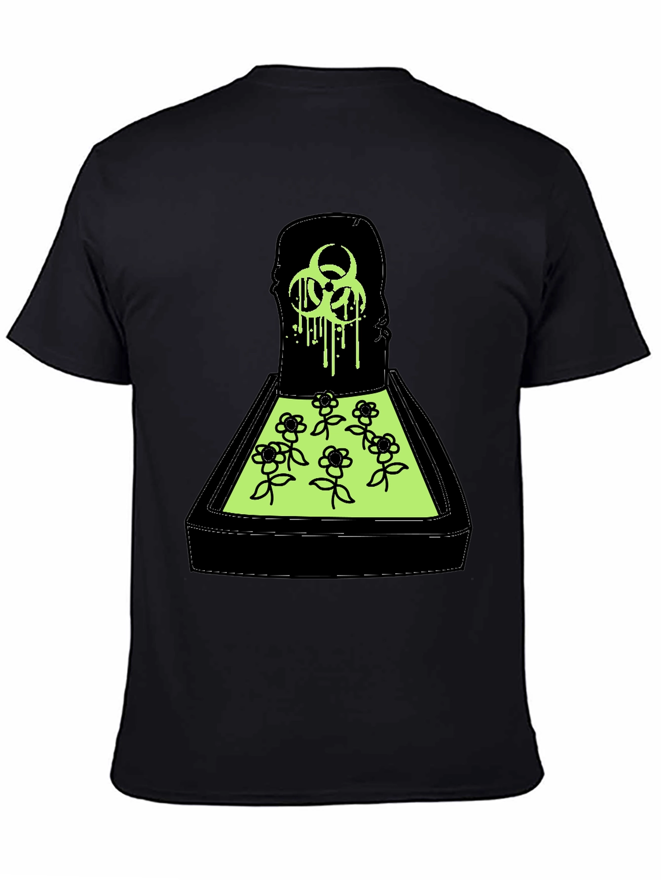Biohazard Flower Bed Graphic T-Shirt