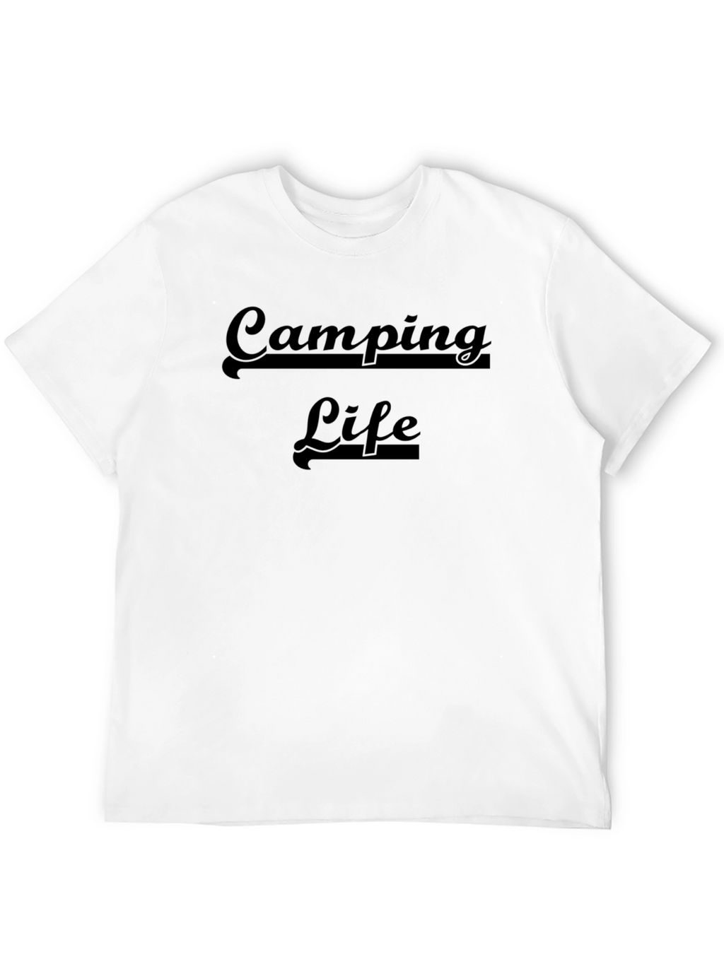 Camping Life Graphic T-Shirt - Black