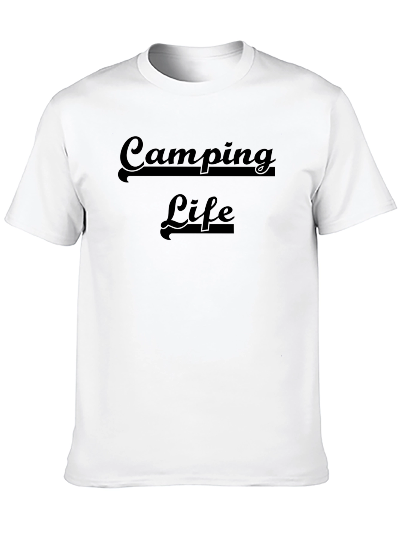 Camping Life Graphic T-Shirt - Black