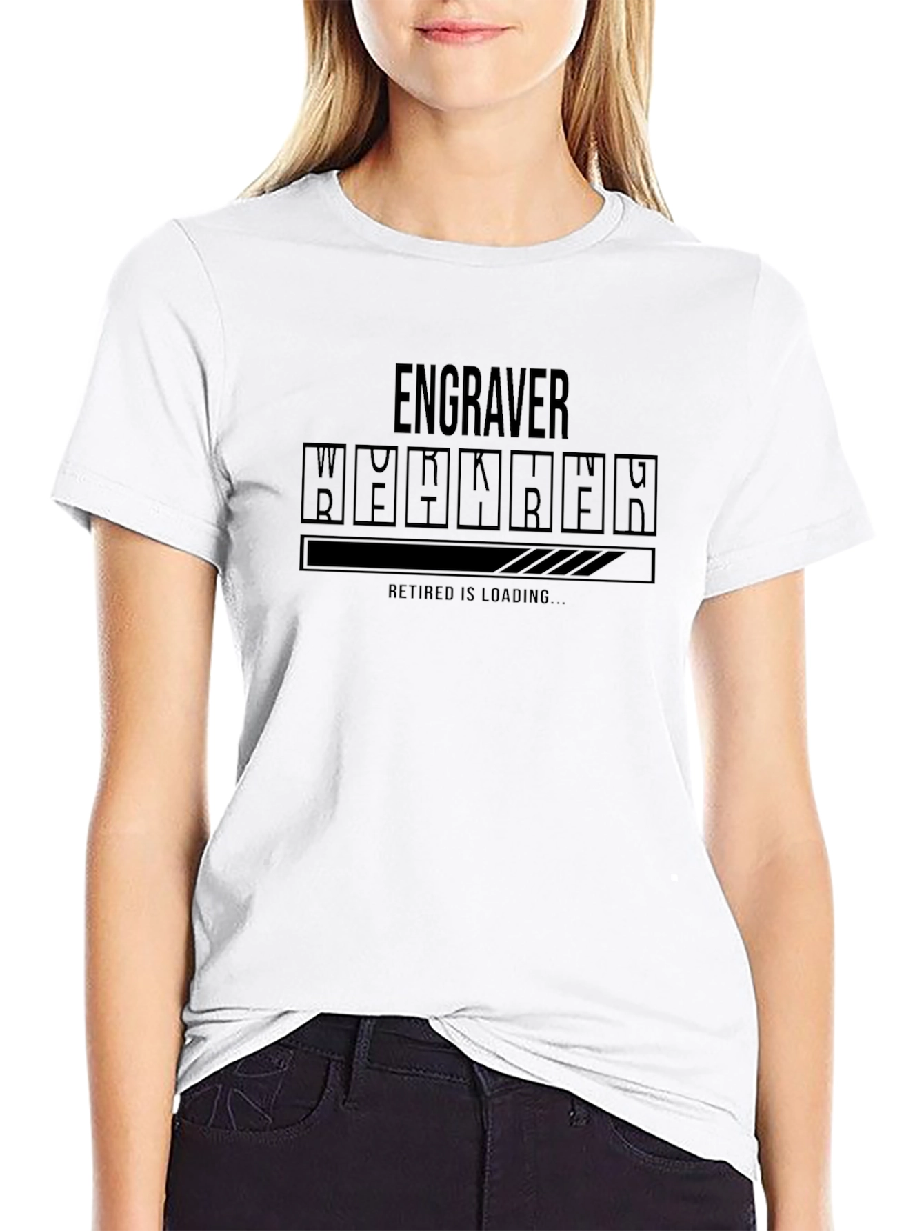 Engraver Retirement Loading T-Shirt
