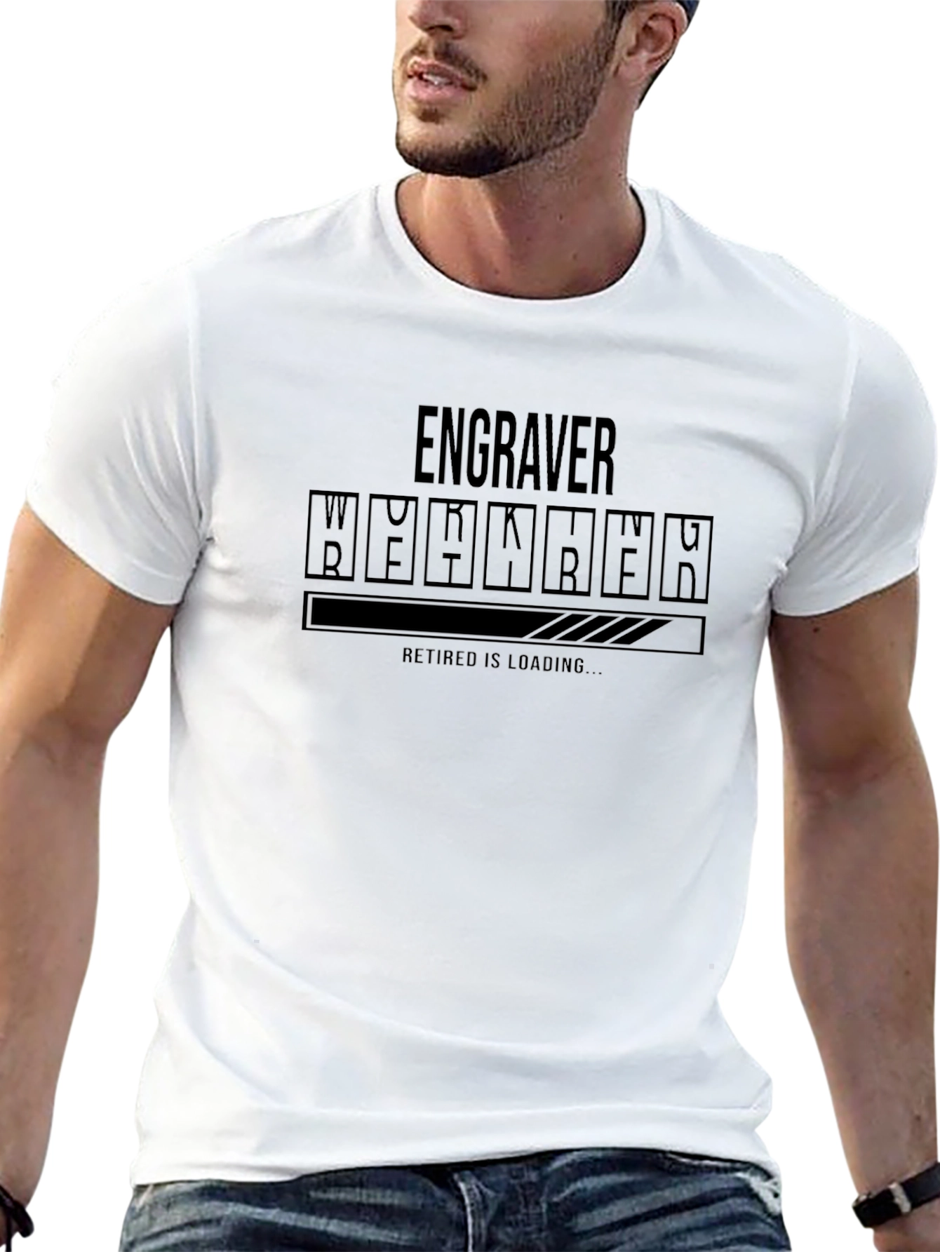 Engraver Retirement Loading T-Shirt