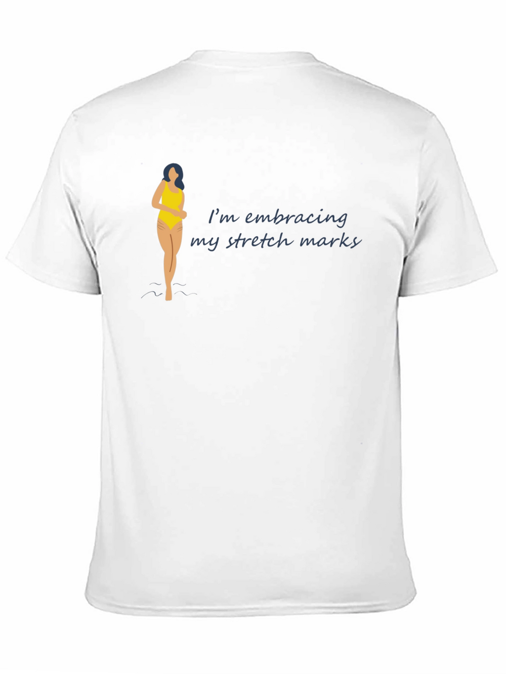 Embrace Stretch Marks Black T-Shirt