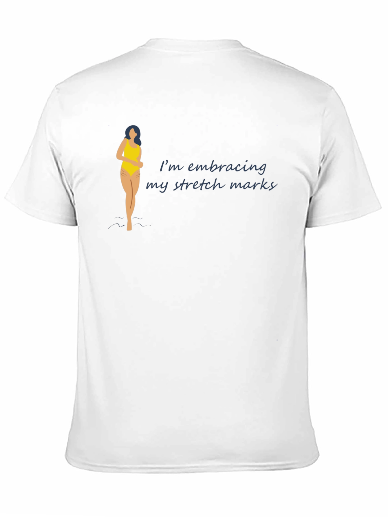 Embrace Stretch Marks Black T-Shirt