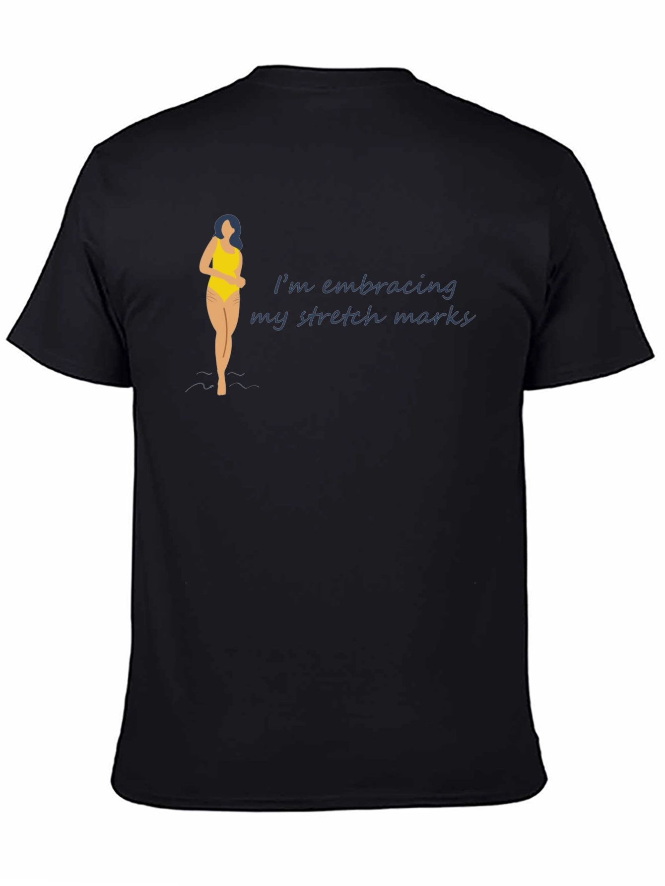 Embrace Stretch Marks Black T-Shirt